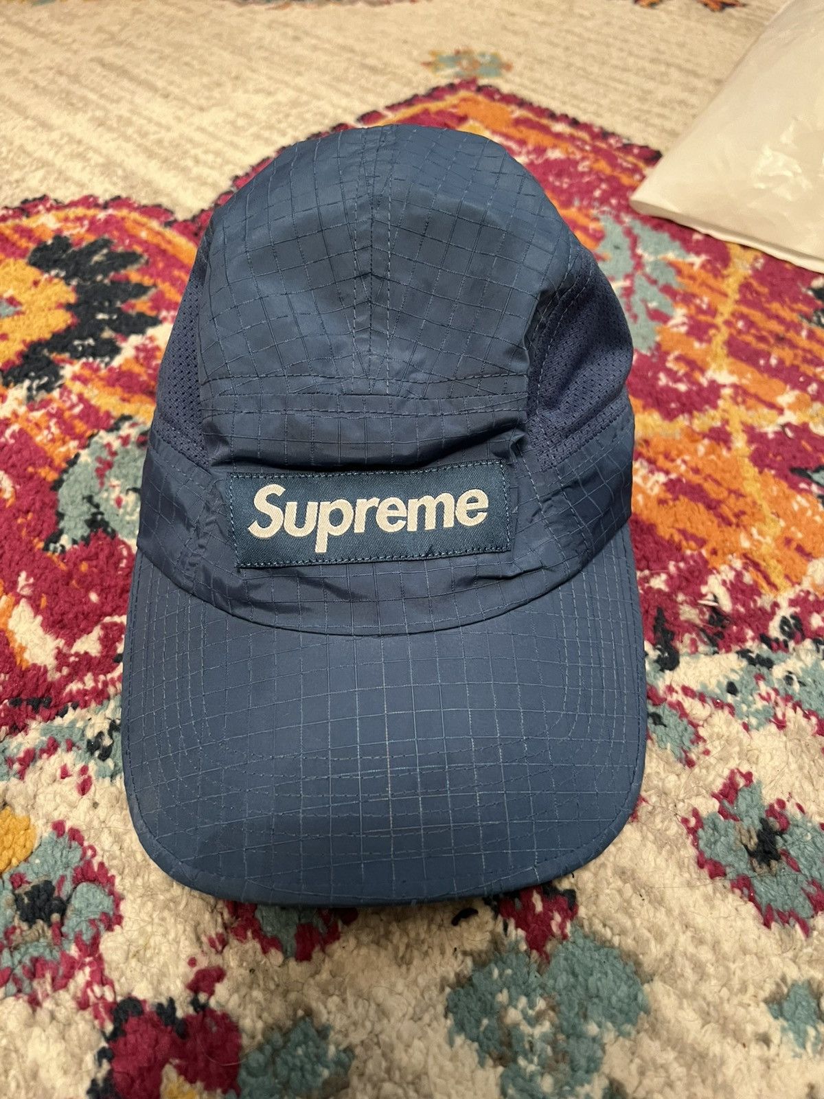 Supreme Supreme Reflective Dyed Camp Cap Blue Size ONE SIZE - 1 Thumbnail