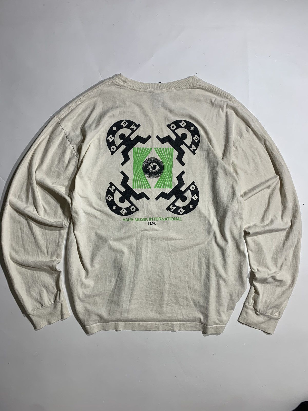 Obey Obey Clothing LIFESTYLE - LANG HAUS MUSIK - Sweatshirt beige Size US XL / EU 56 / 4 - 1 Thumbnail
