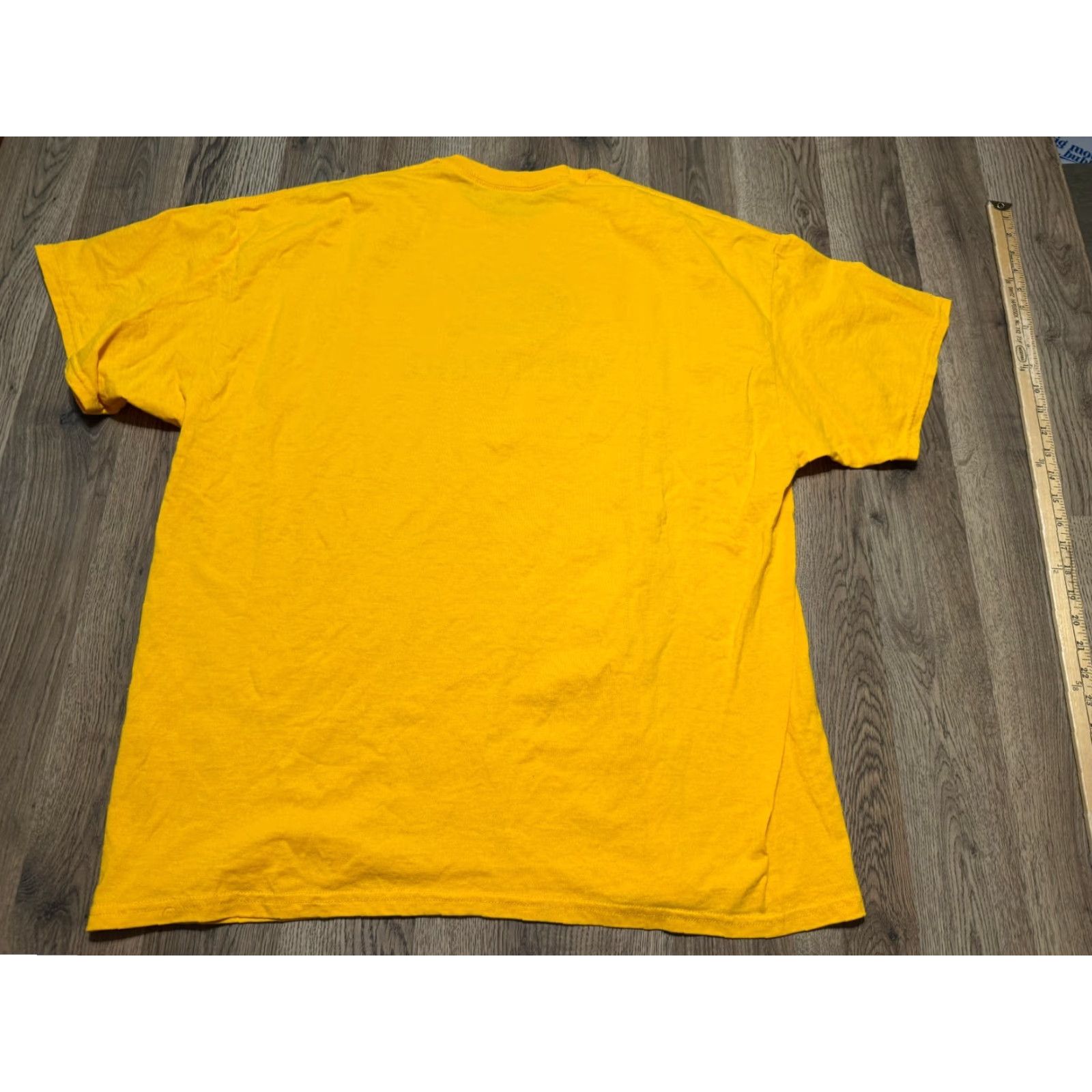 Gildan Gildan Shirt Men 2XL T-Shirt Crew Neck Cotton Yellow Blue Eau Claire Wisconsin Wrestling Sports Regular Vintage N/A? Size US XXL / EU 58 / 5 - 2 Thumbnail