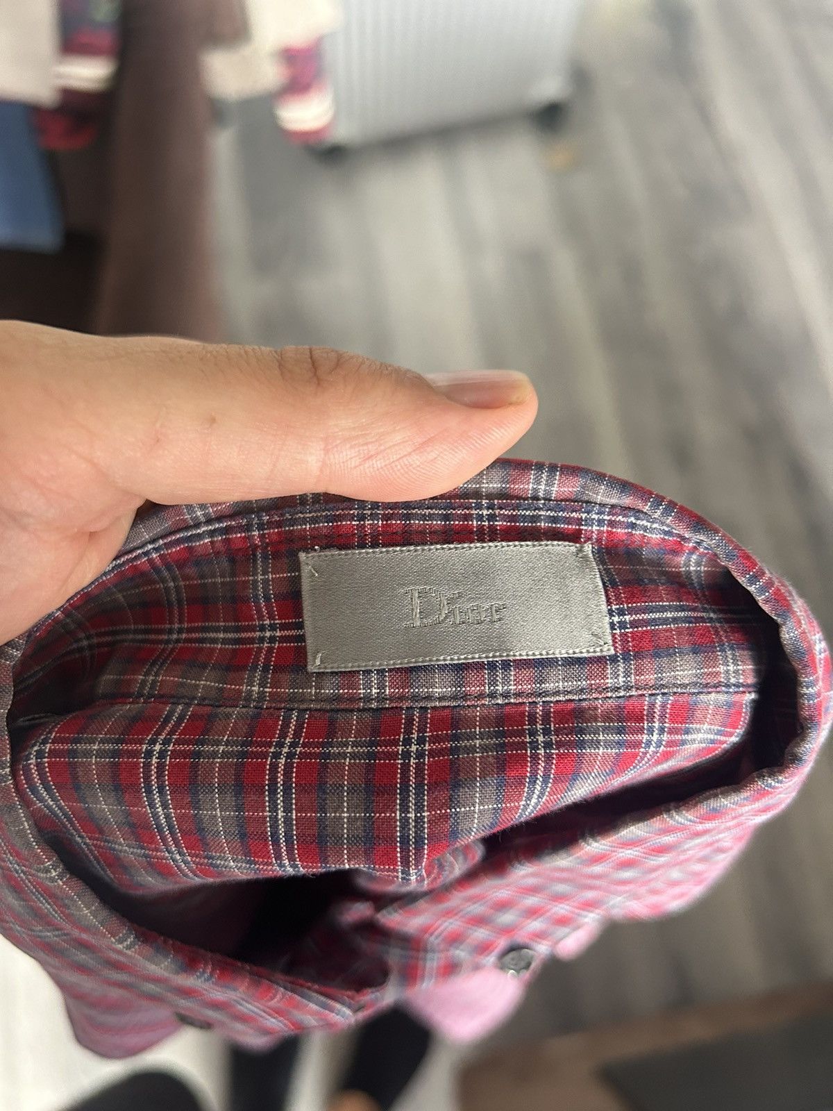 Dior Dior Homme Red Plaid Button-Up Shirt Size US S / EU 44-46 / 1 - 8 Thumbnail