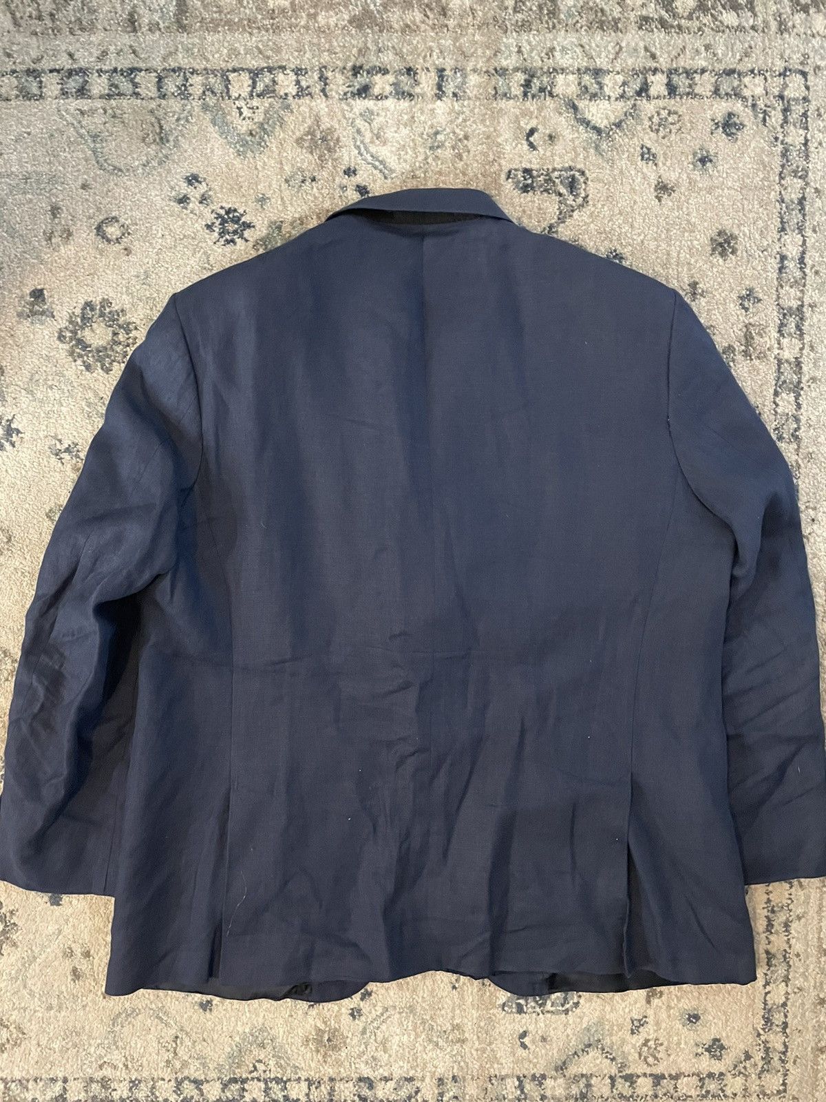 Polo Ralph Lauren × Vintage 3-Button Linen / Flax Polo 2 Blazer Size 46R - 9 Thumbnail