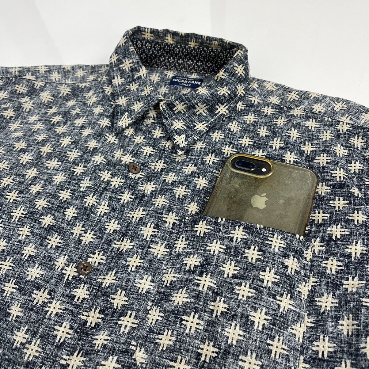 Sugar Cane × Toyo Enterprises Sugar Cane Pattern Indigo Backwards Shirt Size US L / EU 52-54 / 3 - 3 Thumbnail