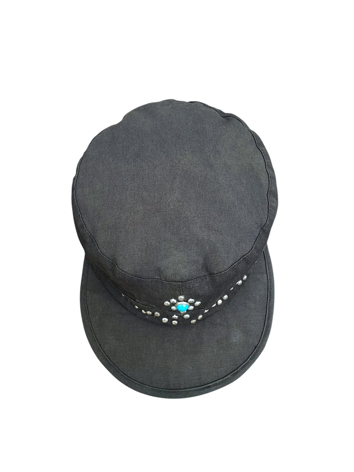 14th Addiction 2000s Japanese Grunge Gothic Studded Cadet Hat Kapital style Size ONE SIZE - 5 Thumbnail