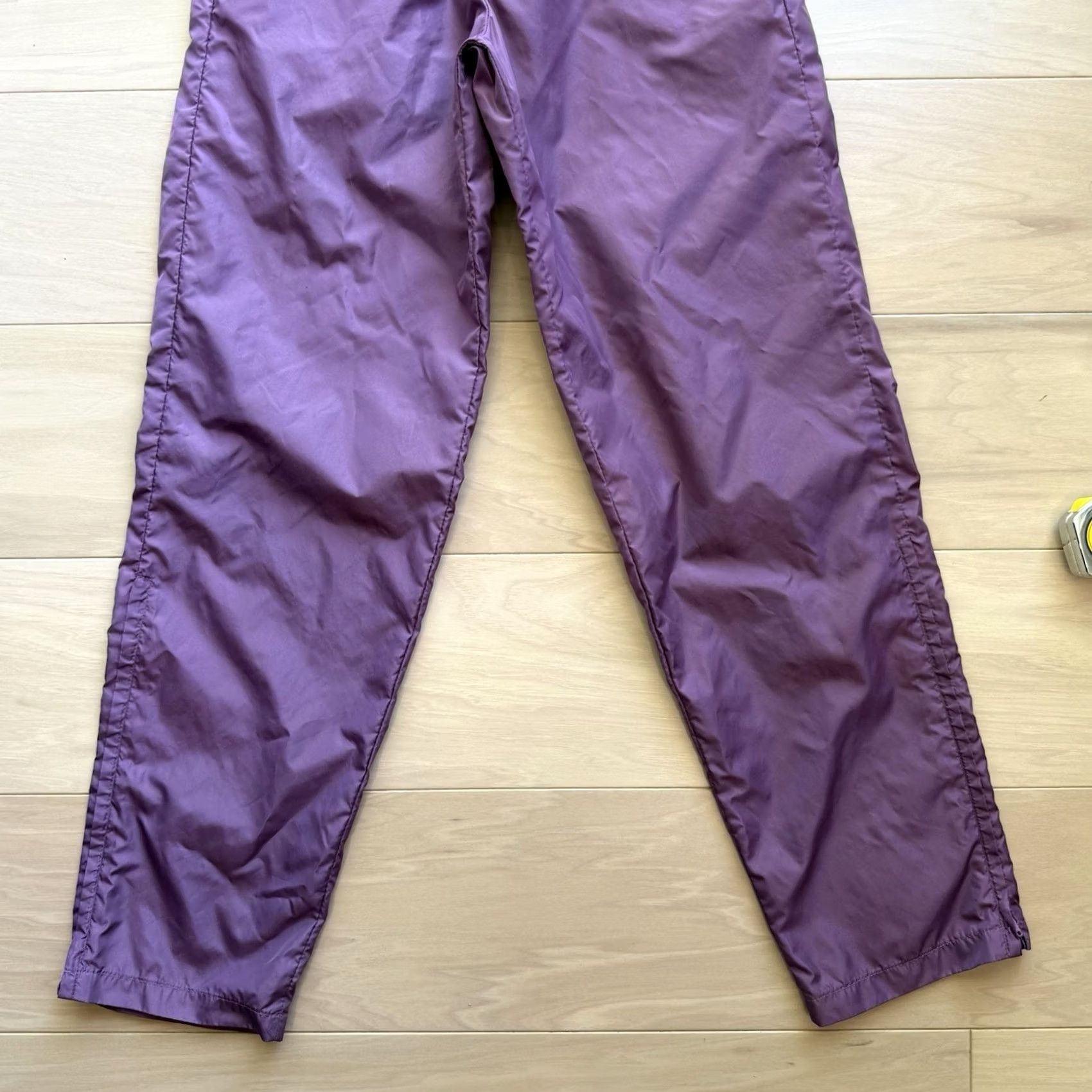 Nike VINTAGE Nike Sweatpants Women's Medium Purple 80s Track Sportswear Size 40" / US 18 - 4 Thumbnail