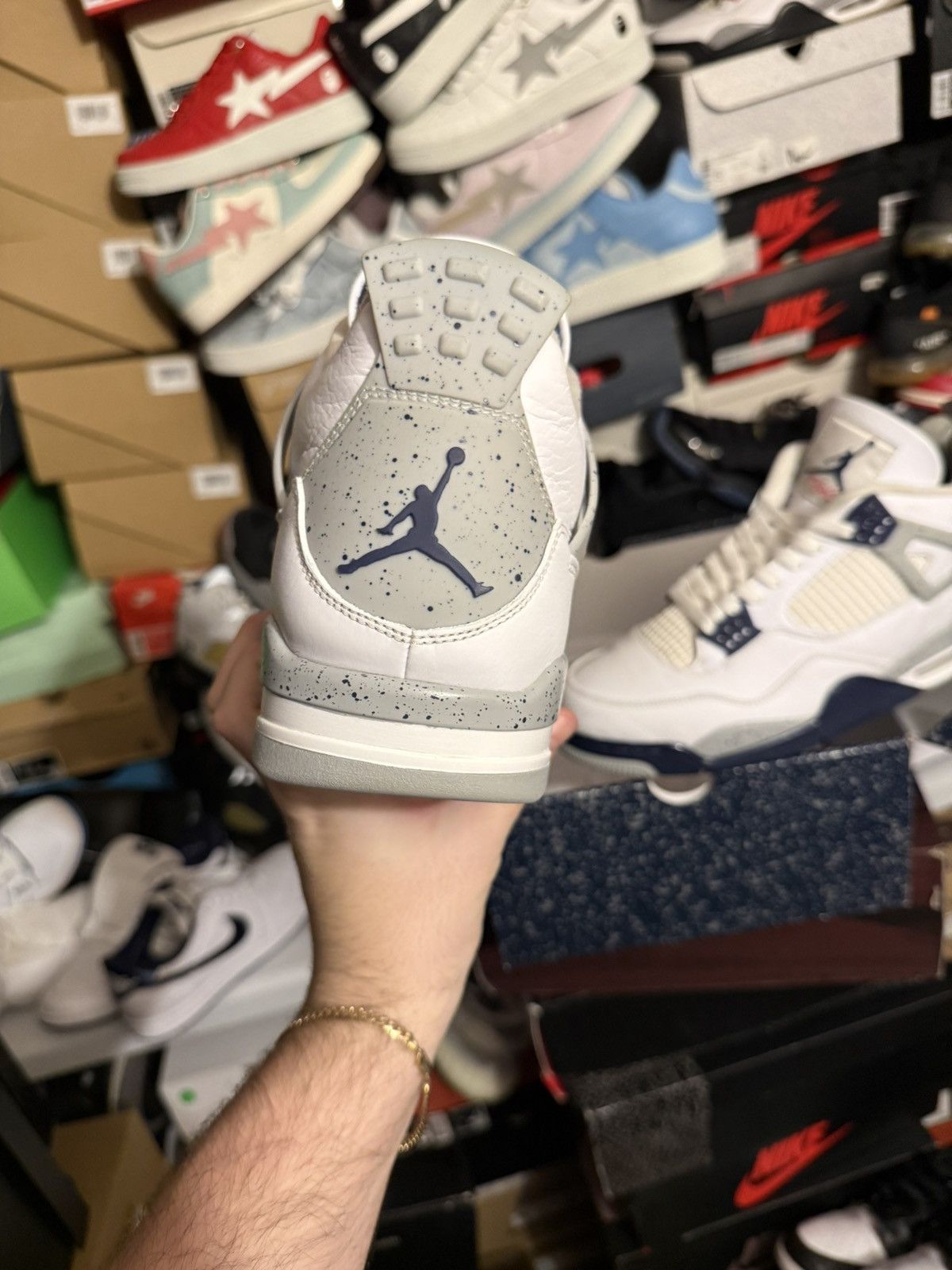 Jordan Brand Jordan retro 4 midnight navy sz 13 Size US 13 / EU 46 - 4 Thumbnail