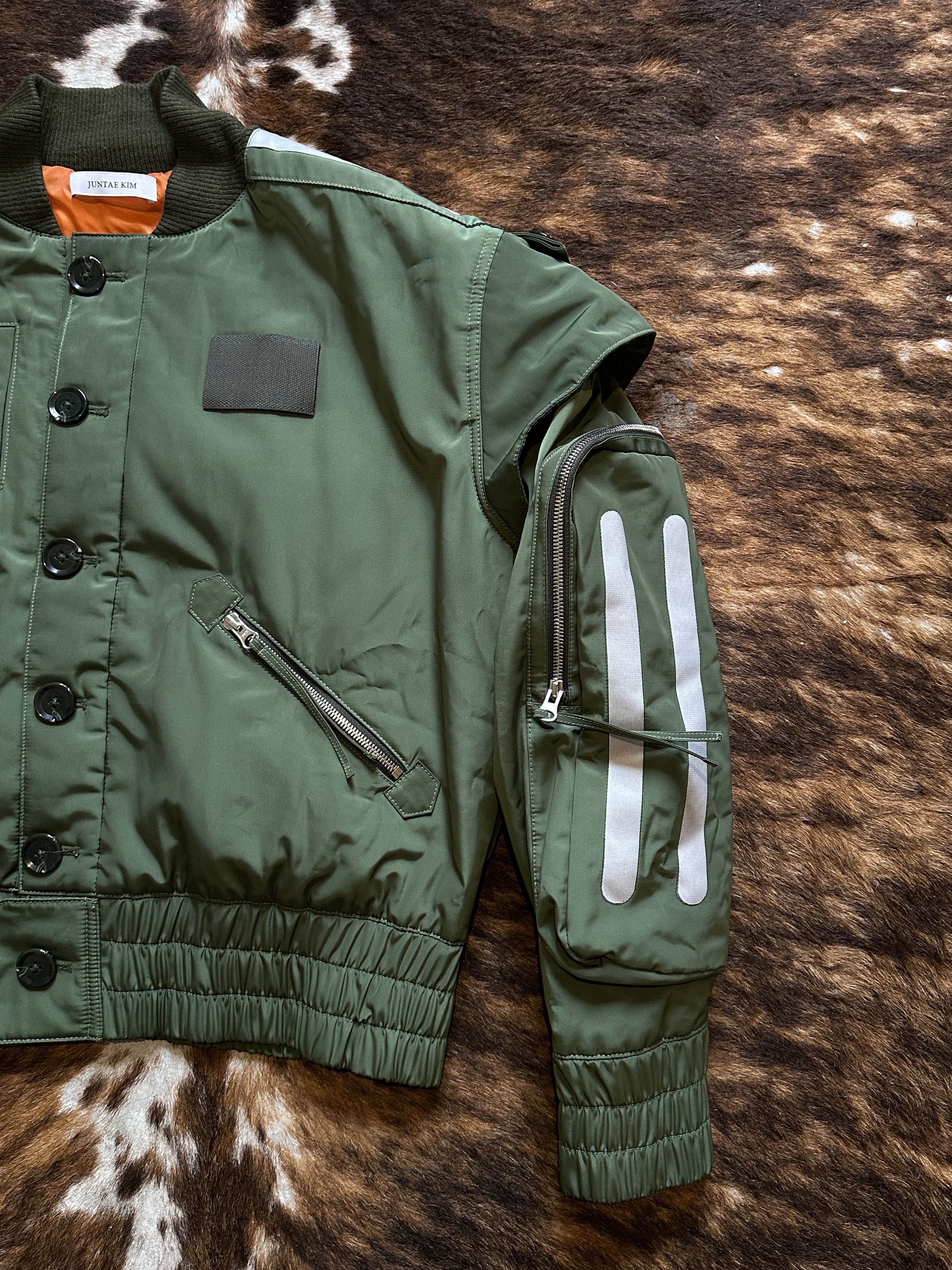 Juntae Kim Juntae Kim Khaki Flight Bomber Jacket 2023 [Garden Punk] Size US S / EU 44-46 / 1 - 3 Thumbnail