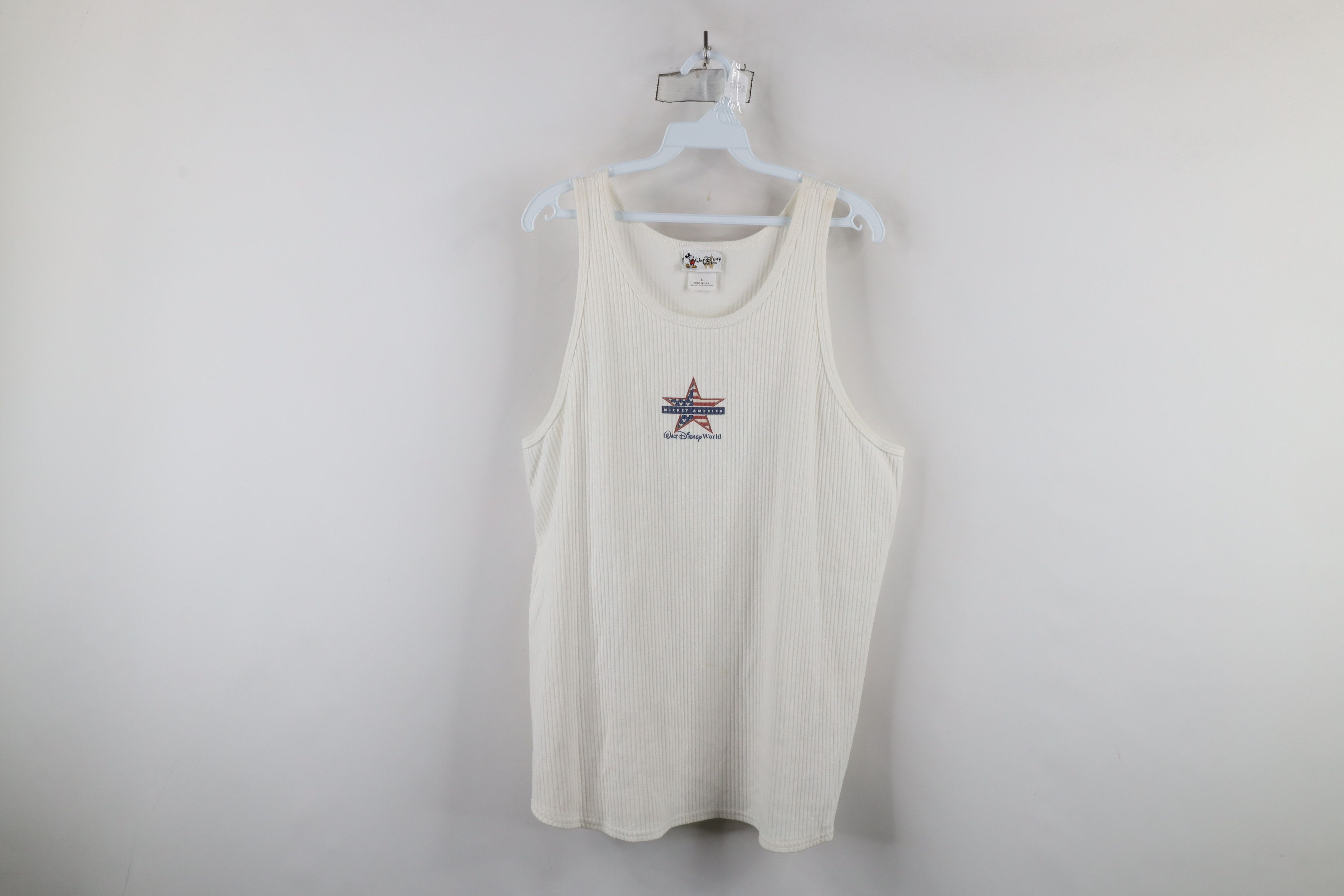 Disney × Vintage Vintage 90s Walt Disney World Mickey America Top T-Shirt Size US L / EU 52-54 / 3 - 1 Thumbnail