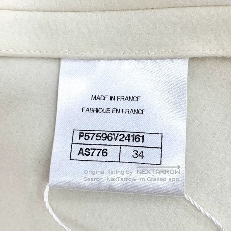 Chanel Chanel Beige acrylic crystal buckle wool lapel long-sleeve Size XXS / US 00 / IT 34 - 7 Thumbnail