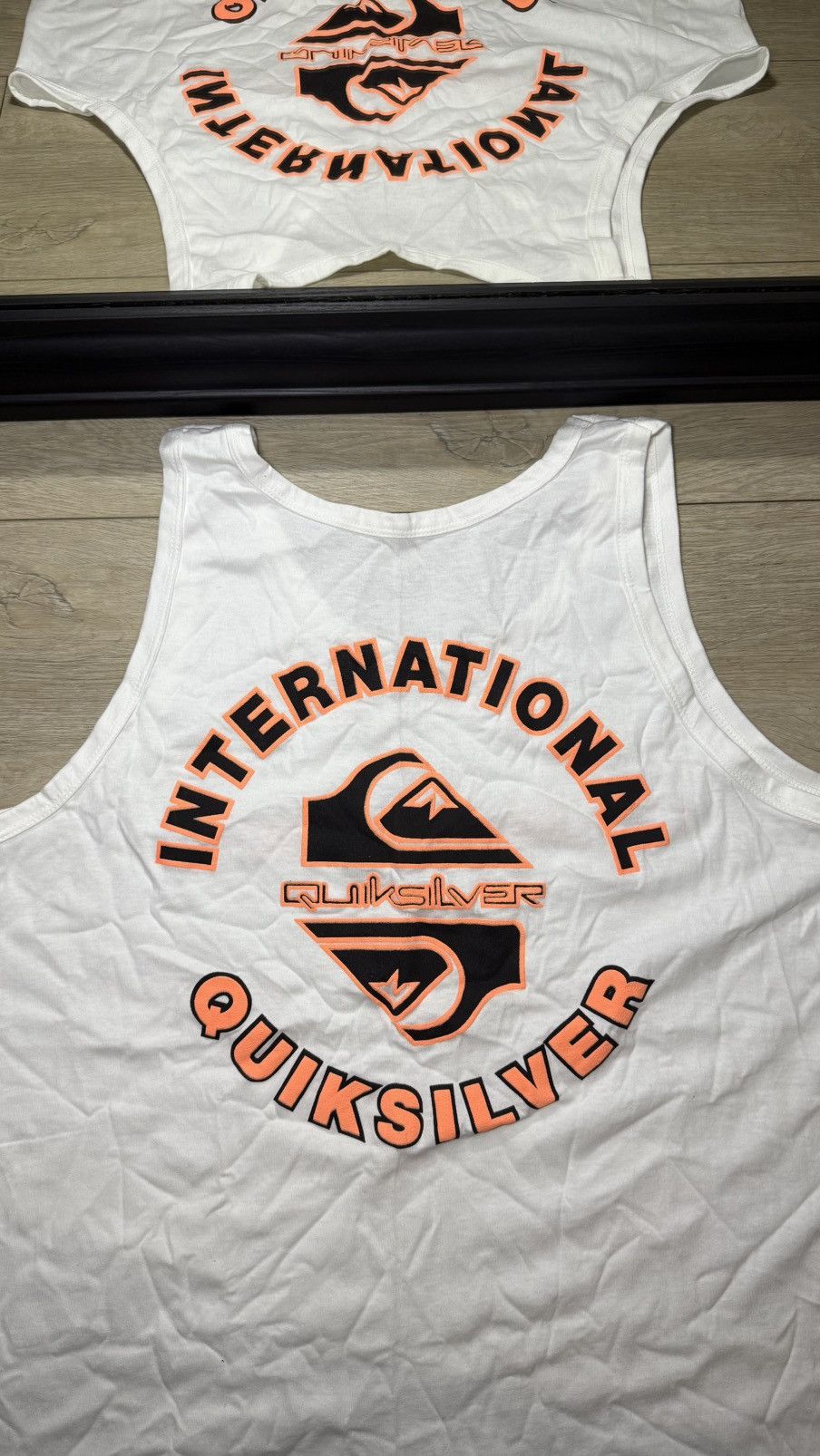 Quiksilver Vintage / Y2K 1990s Quicksilver Logo SpellOut Tank Top Shirt Size US XL / EU 56 / 4 - 3 Thumbnail