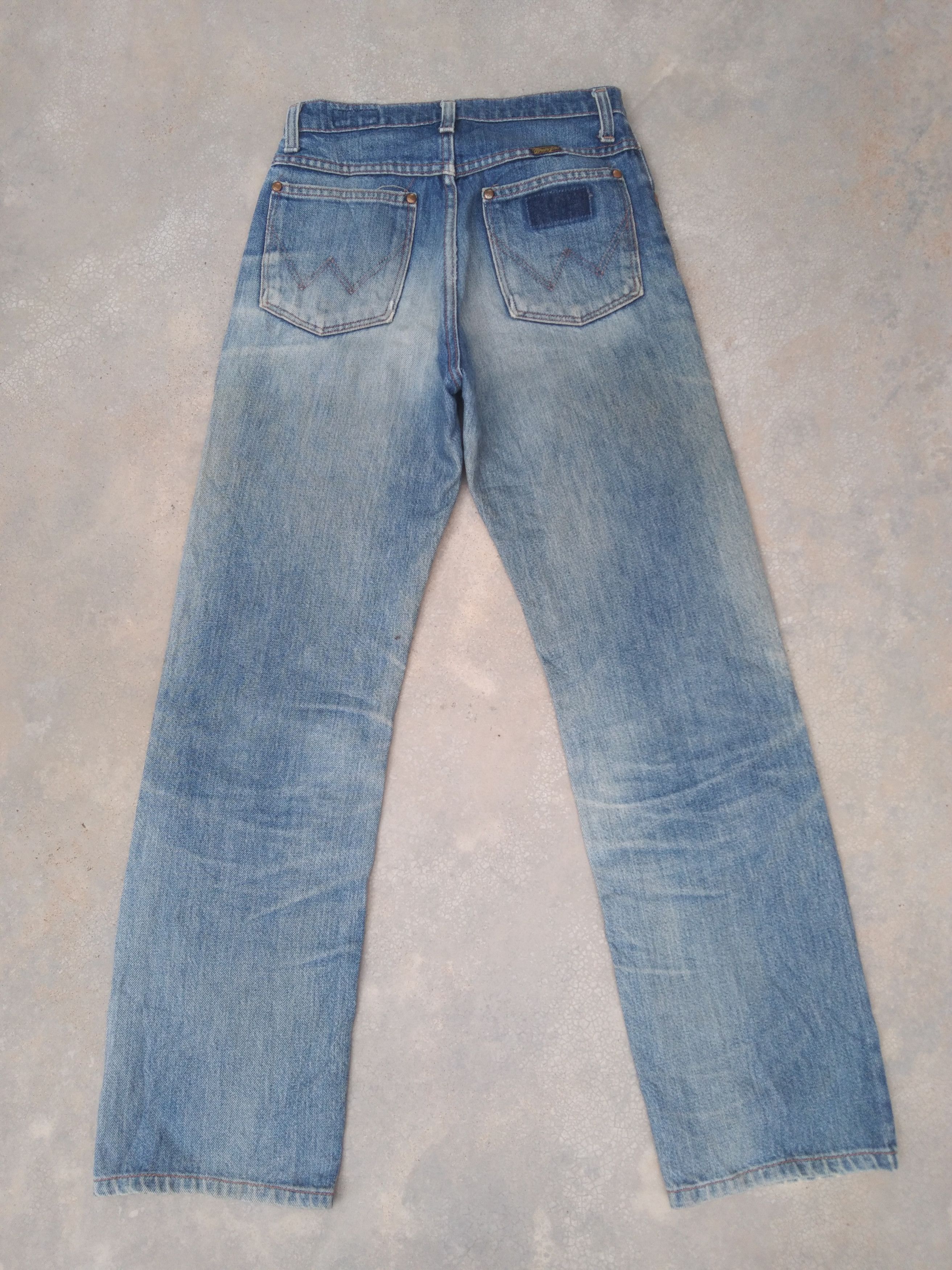 Japanese Brand × Jean × Vintage Vintage Rusty Wash Wrangler Distressed Jeans Size US 26 / EU 42 - 2 Thumbnail