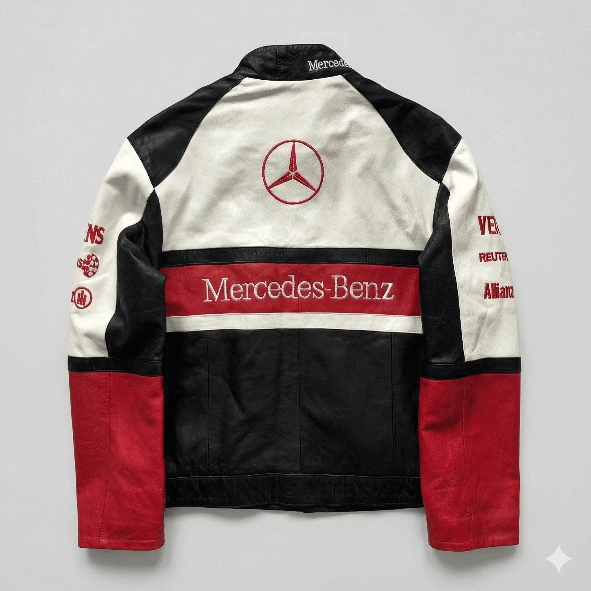 Vintage Vintage F1 West McLaren Mercedes Leather Racing Jacket Y2K Size S / US 4 / IT 40 - 3 Thumbnail