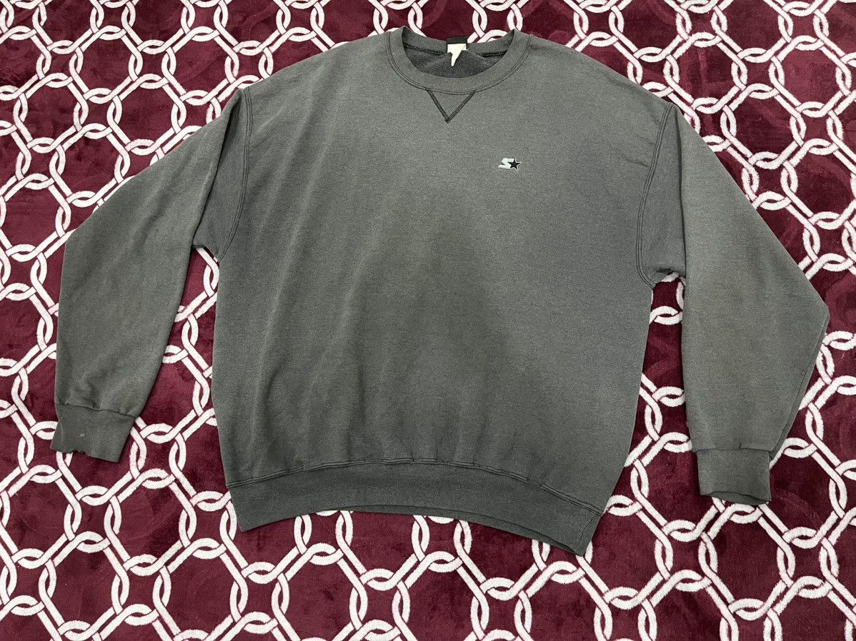 Starter × Vintage 🔥Vintage Starter Logo Distressed Faded Crewneck Sweatshirt Size US XL / EU 56 / 4 - 1 Thumbnail