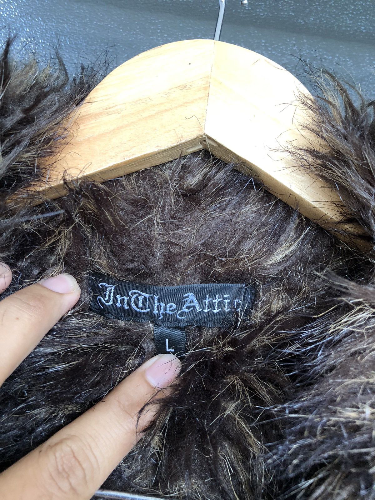 If Six Was Nine Rare❗️In The Attic Bondage Fur Punk Jacket Size US L / EU 52-54 / 3 - 9 Thumbnail