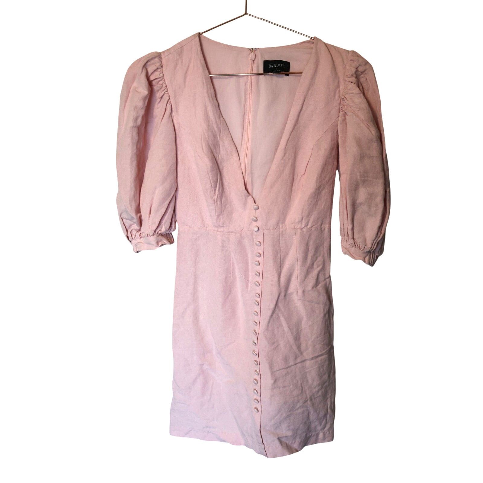 Other BARDOT Talullah Mini Dress - Size Small - Pink - EUC Size S / US 4 / IT 40 - 1 Thumbnail