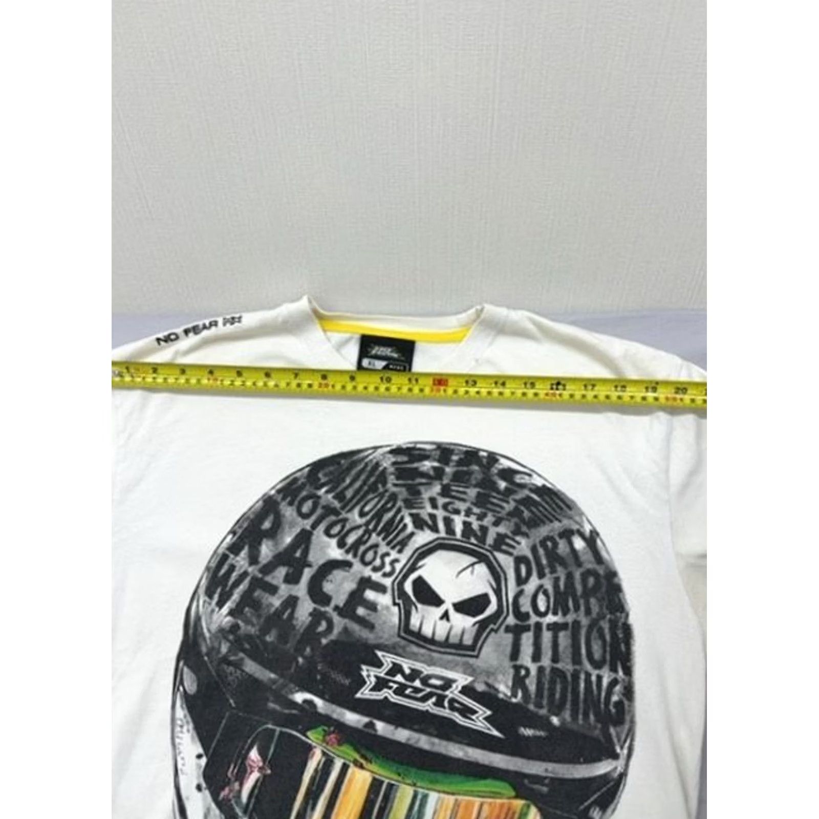 No Fear No Fear Mens XL White Motocross Cotton T-Shirt Size US XL / EU 56 / 4 - 5 Thumbnail
