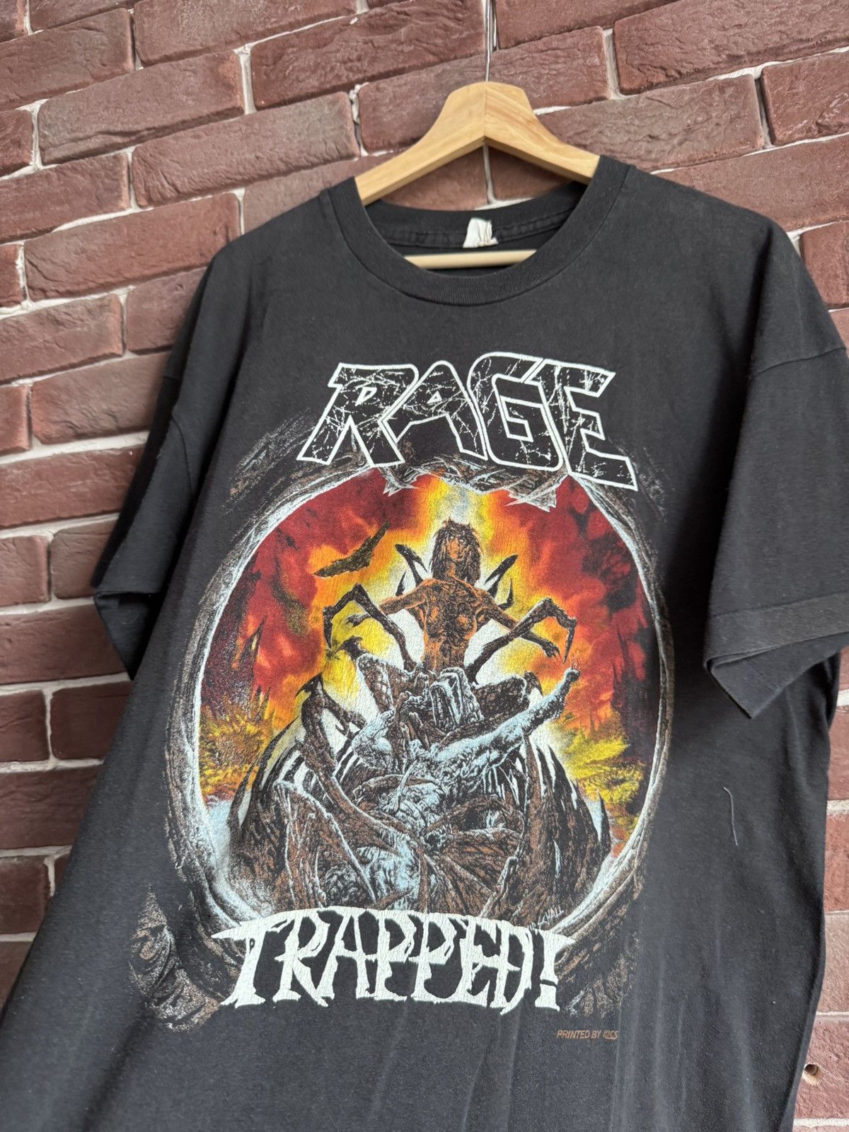 Band Tees Vintage 1992 RAGE Trapped Japan Tour Metal Band Tee Rare XL Size US XL / EU 56 / 4 - 3 Thumbnail