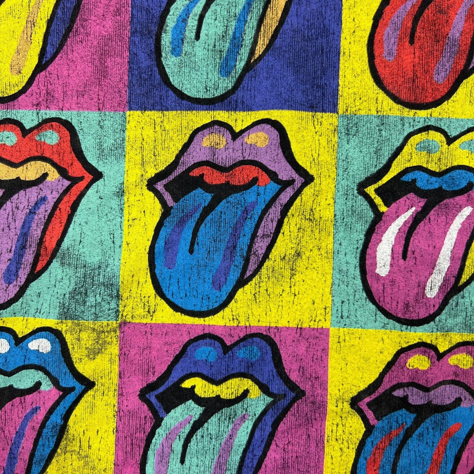 Band Tees × The Rolling Stones × Vintage Rolling Stones T Shirt Large 9 Tongues Stone Wash Band Tee Size US L / EU 52-54 / 3 - 3 Thumbnail