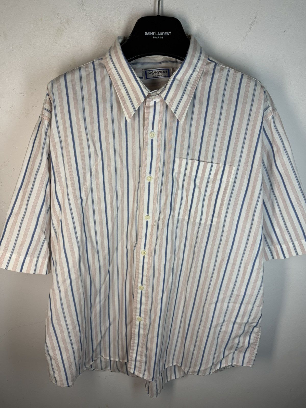 Yves Saint Laurent Super Soft YSL Shirt Summer 90s w/ Logo Size US XL / EU 56 / 4 - 5 Thumbnail