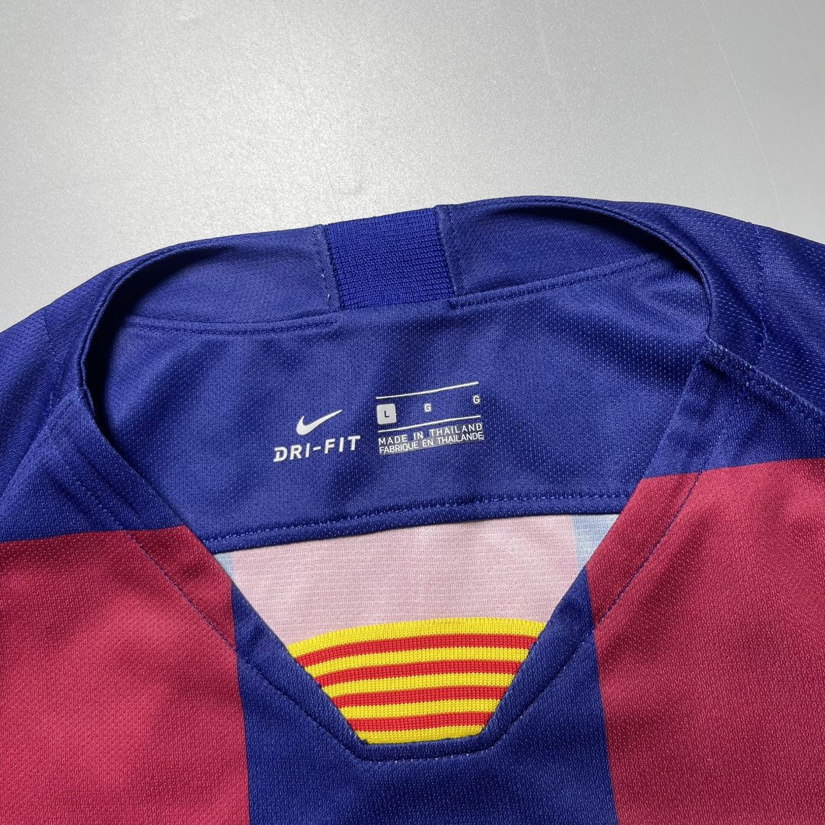 Vintage BARCELONA NIKE 2019/2020 FOOTBALL HOME JERSEY #10 MESSI Size US L / EU 52-54 / 3 - 6 Thumbnail
