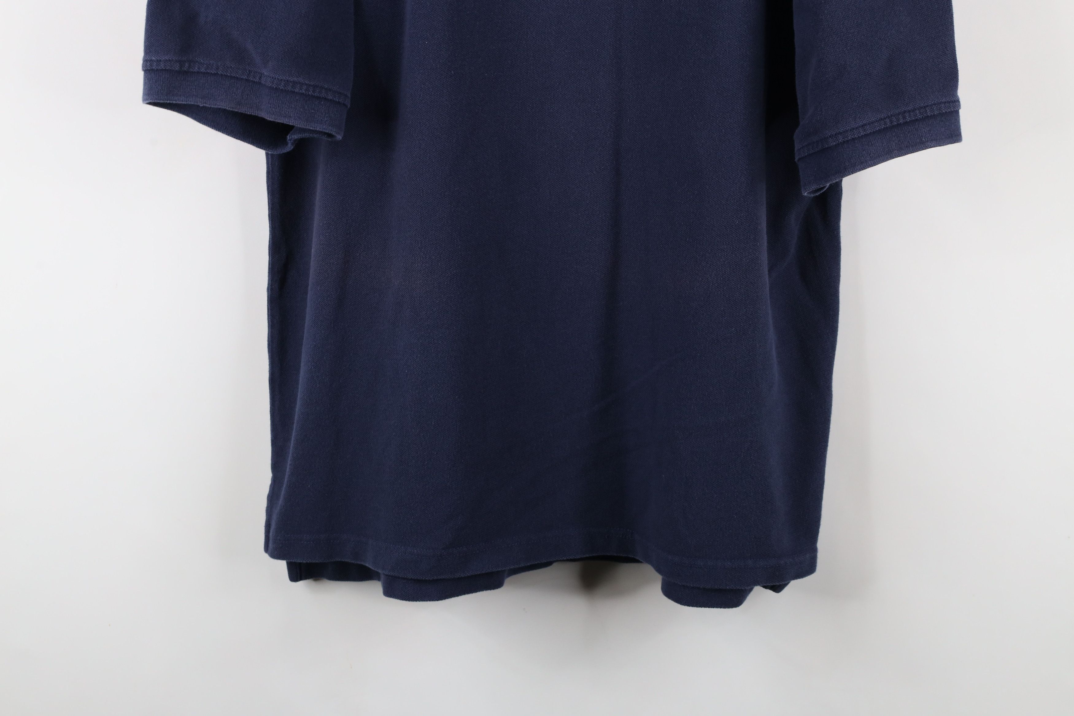 Tommy Hilfiger × Vintage Vintage 90s Tommy Hilfiger Collar Polo Shirt Blue Cotton Size US XL / EU 56 / 4 - 3 Thumbnail
