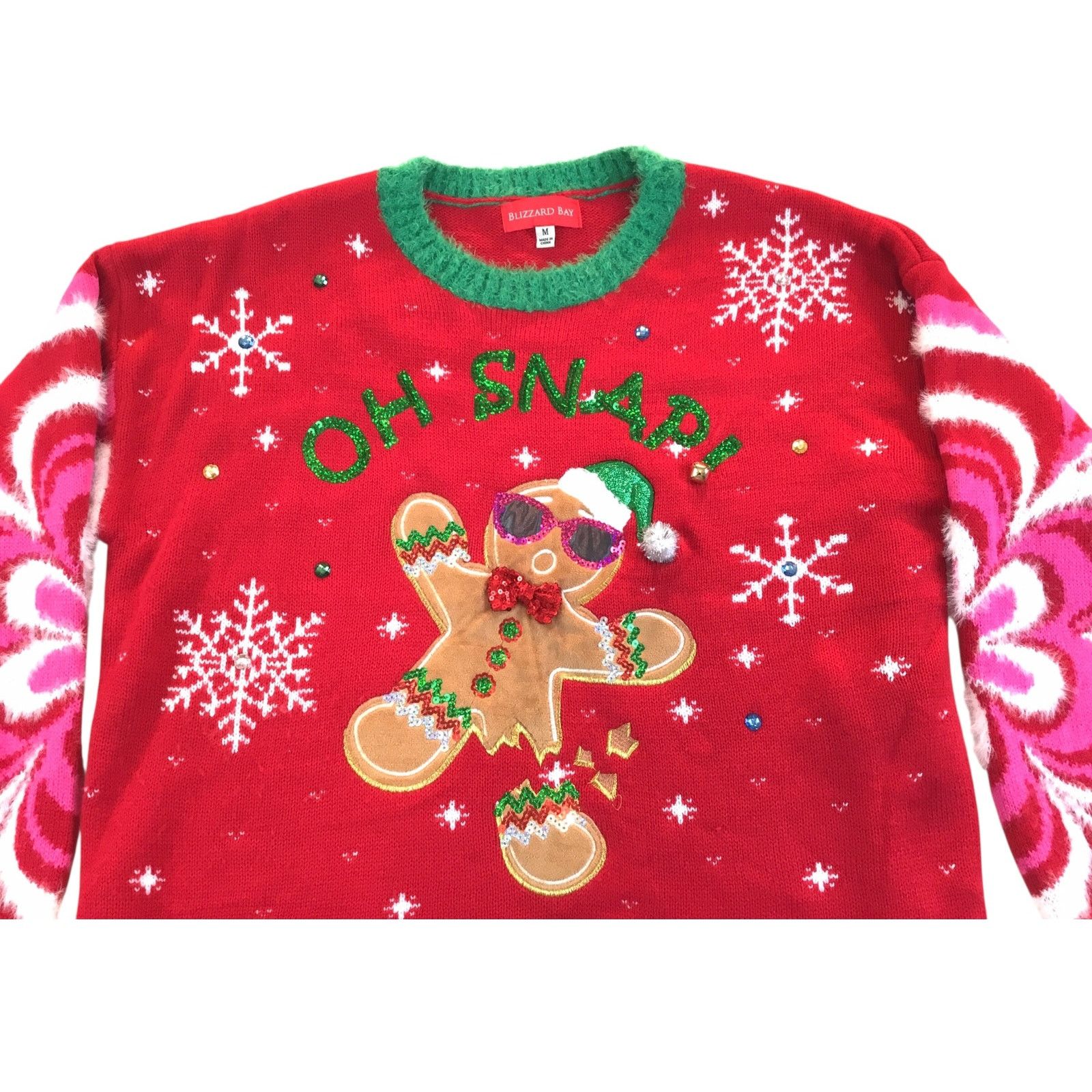 Other Gingerbread Sweater M Blizzard Bay Embellished Sequins Bells Size M / US 6-8 / IT 42-44 - 2 Thumbnail