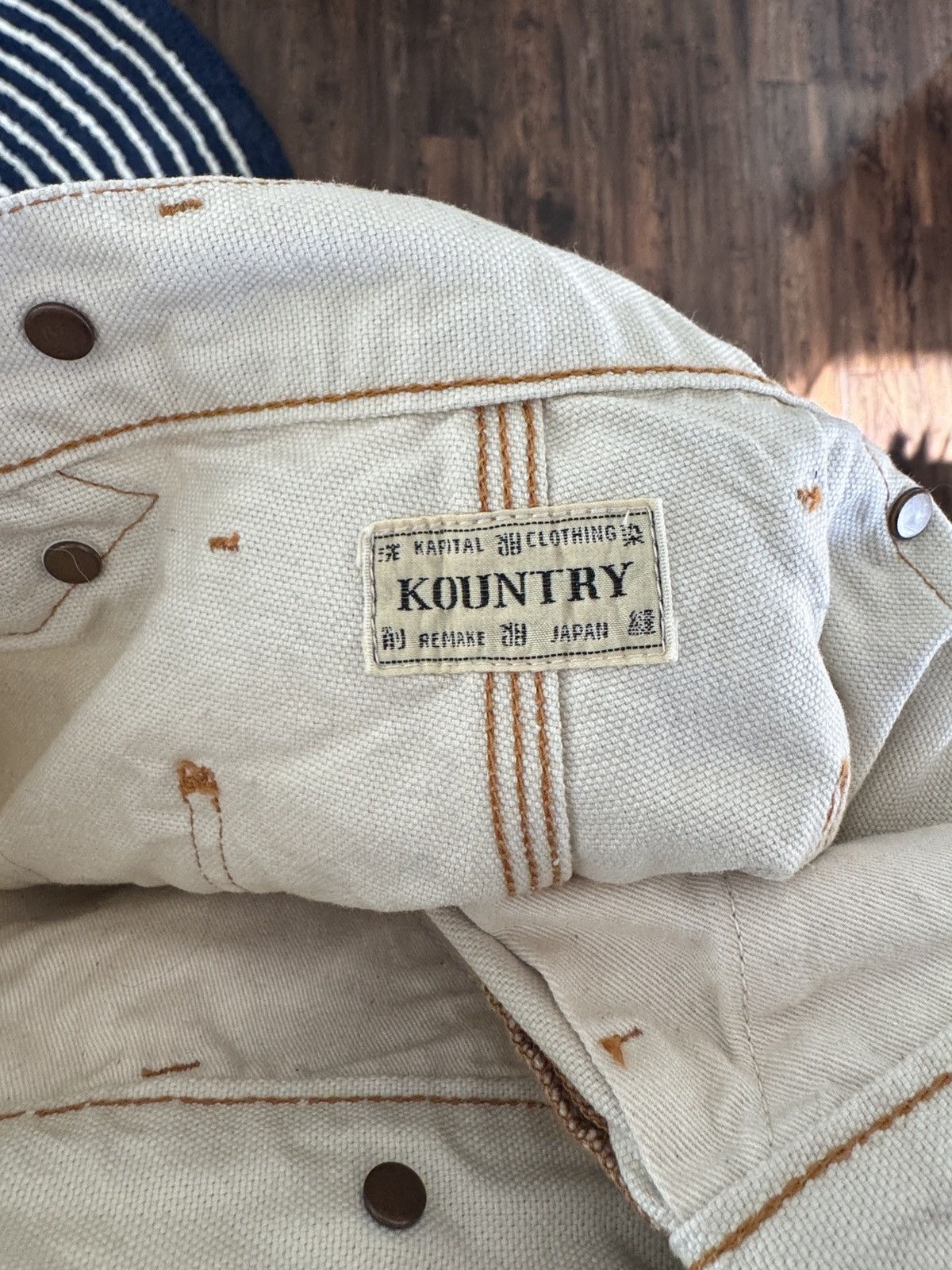 Kapital Kountry Kapital Kountry Lumber Pants — Light Canvas (Size 4 / XL) Size US 34 / EU 50 - 4 Thumbnail