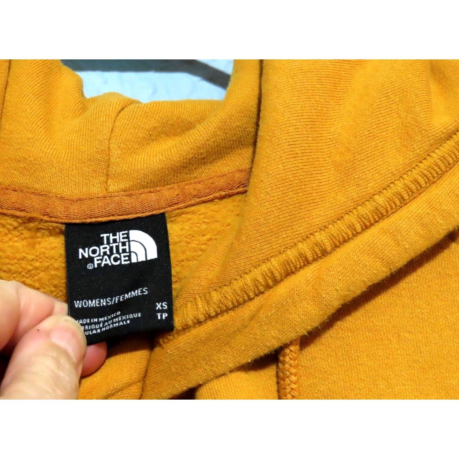 The North Face The North Face Hoodie Womens XS Pullover Yellow Fleece Logo Pockets Casual Sweater Sweatshirt Size XS / US 0-2 / IT 36-38 - 4 Thumbnail