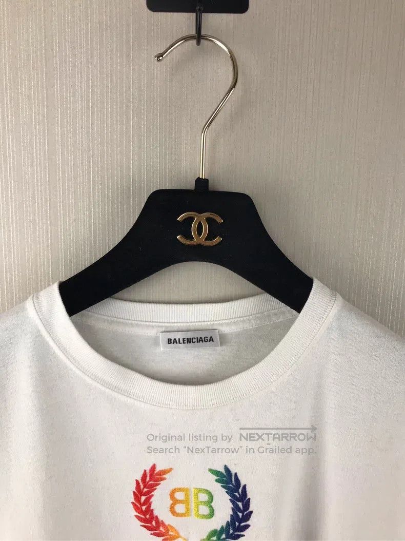 Balenciaga Balenciaga Colorful Wheat Ear Short Sleeve Size US XL / EU 56 / 4 - 5 Thumbnail