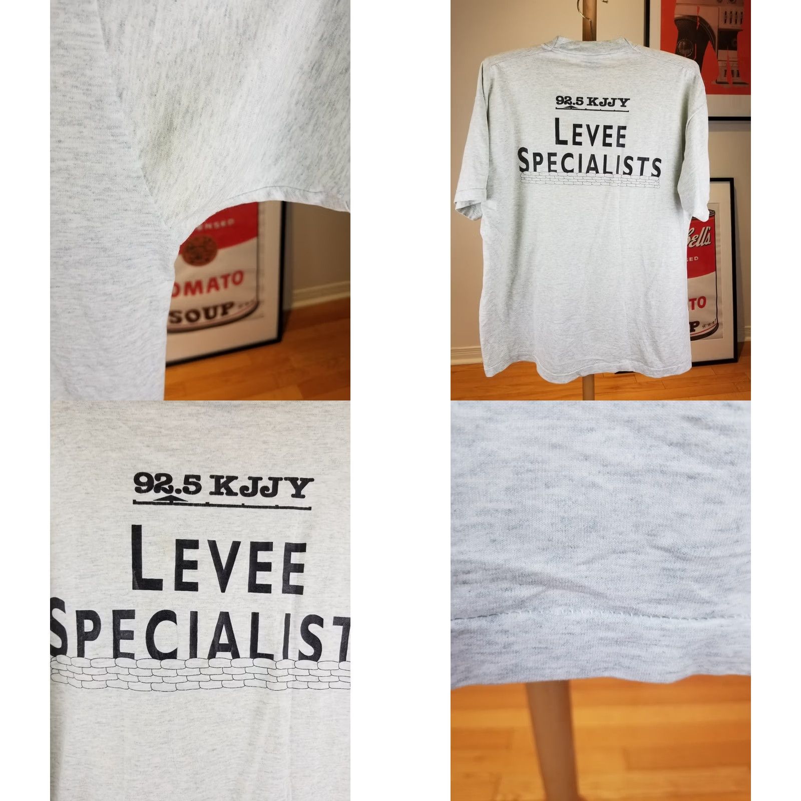Fruit Of The Loom VINTAGE 93' GREATER IOWA SANDBAG CLUB T-SHIRT GRAY SZ XLARGE Size US XL / EU 56 / 4 - 8 Thumbnail
