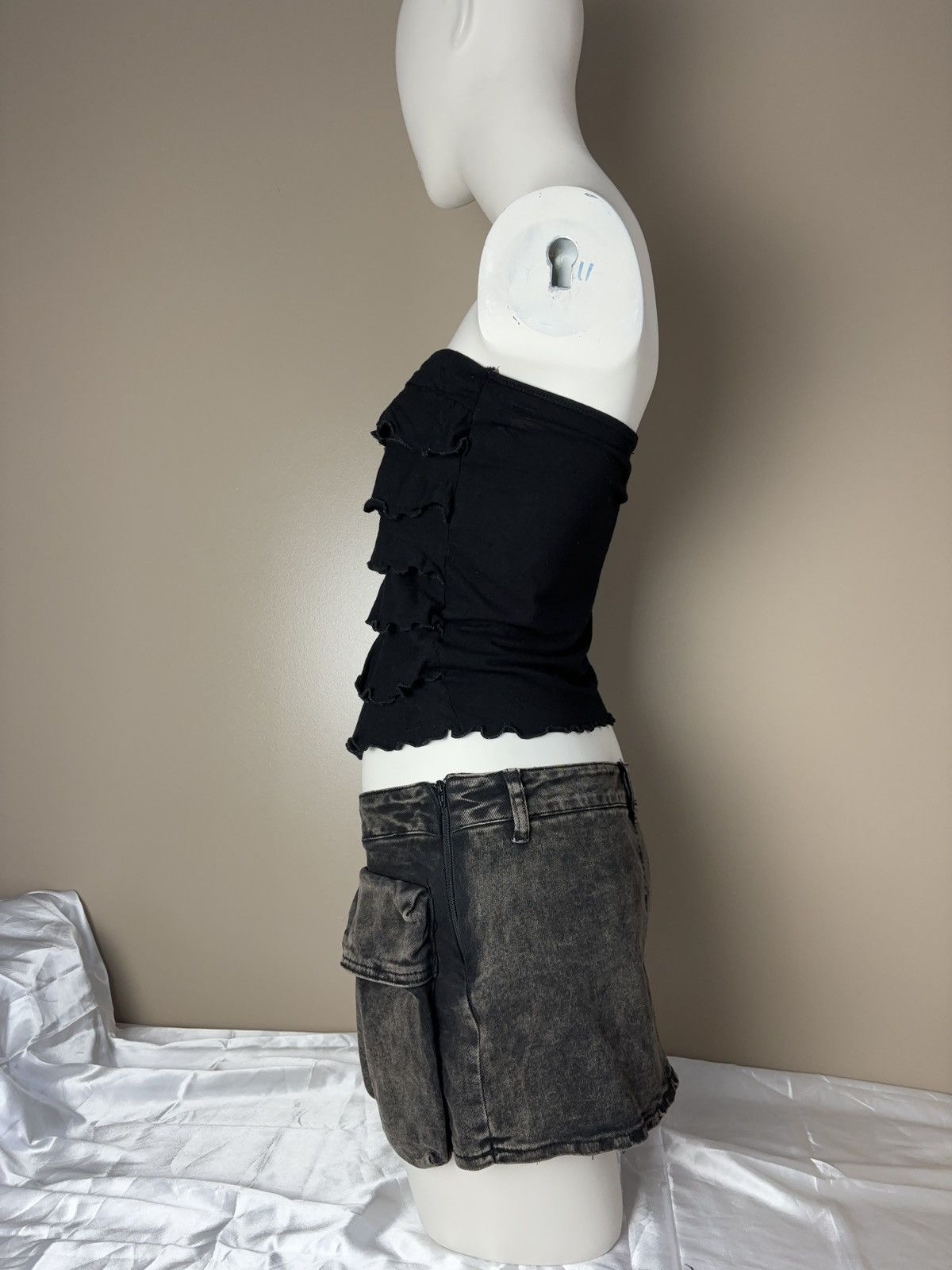 Japanese Brand × Vintage Vintage ruffles tank top y2k style Size S / US 4 / IT 40 - 6 Thumbnail