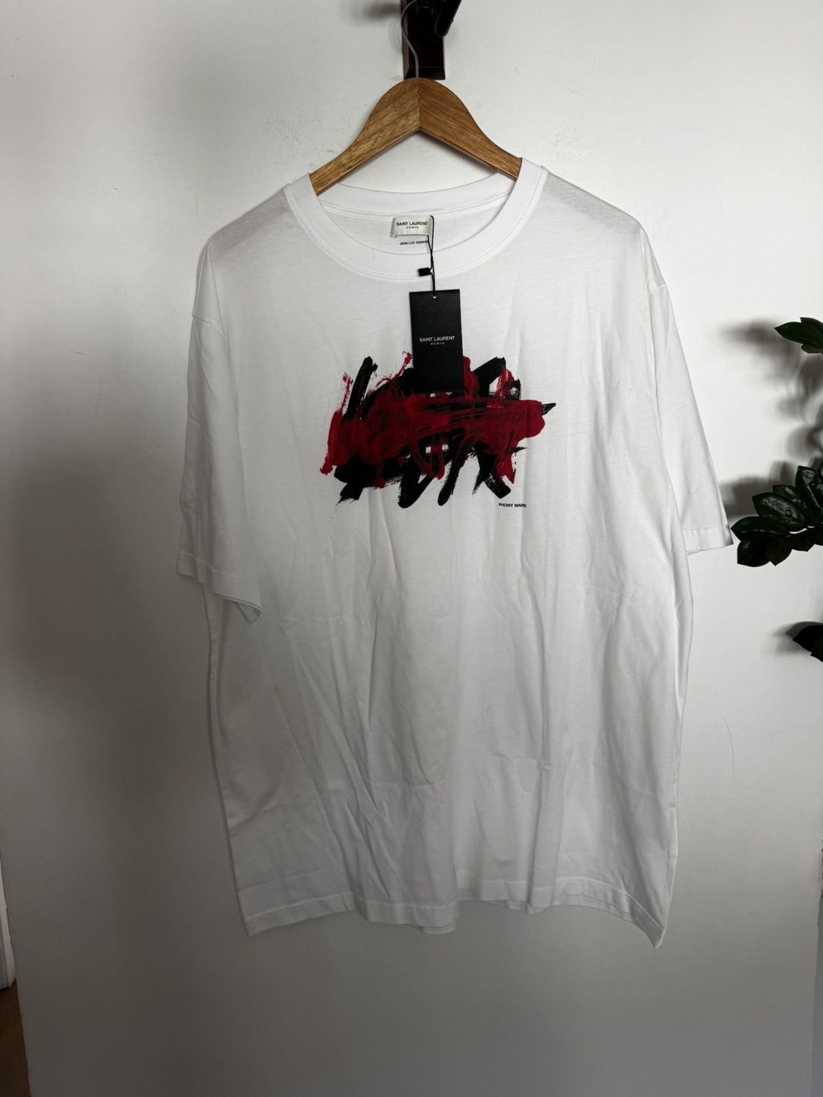 Saint Laurent Paris Phony Wars T BNWT Size US XL / EU 56 / 4 - 1 Thumbnail