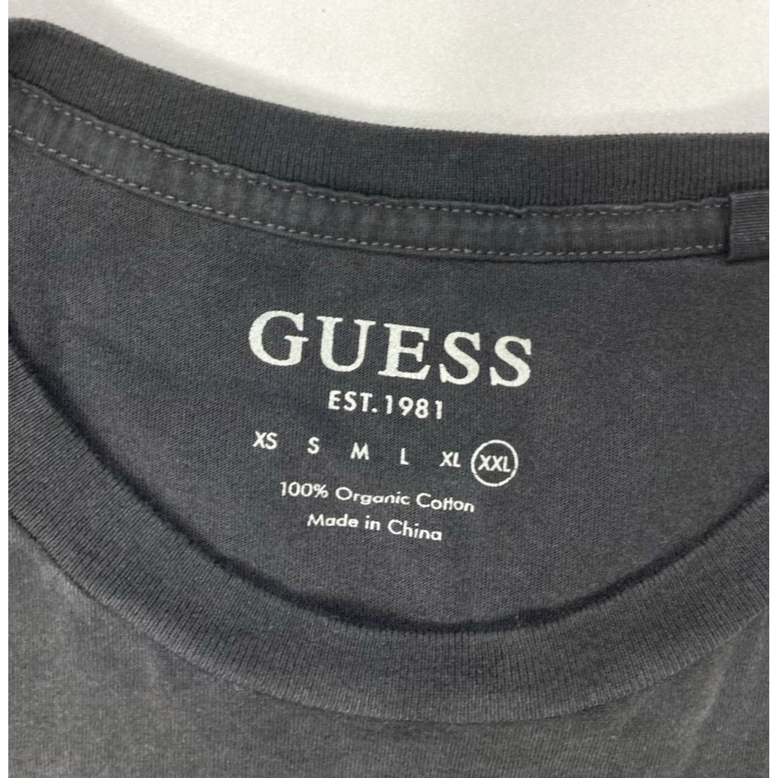 Guess VINTAGE GUESS Logo Graphic T-shirt Men XXL Black Short Sleeve Size US XXL / EU 58 / 5 - 4 Thumbnail