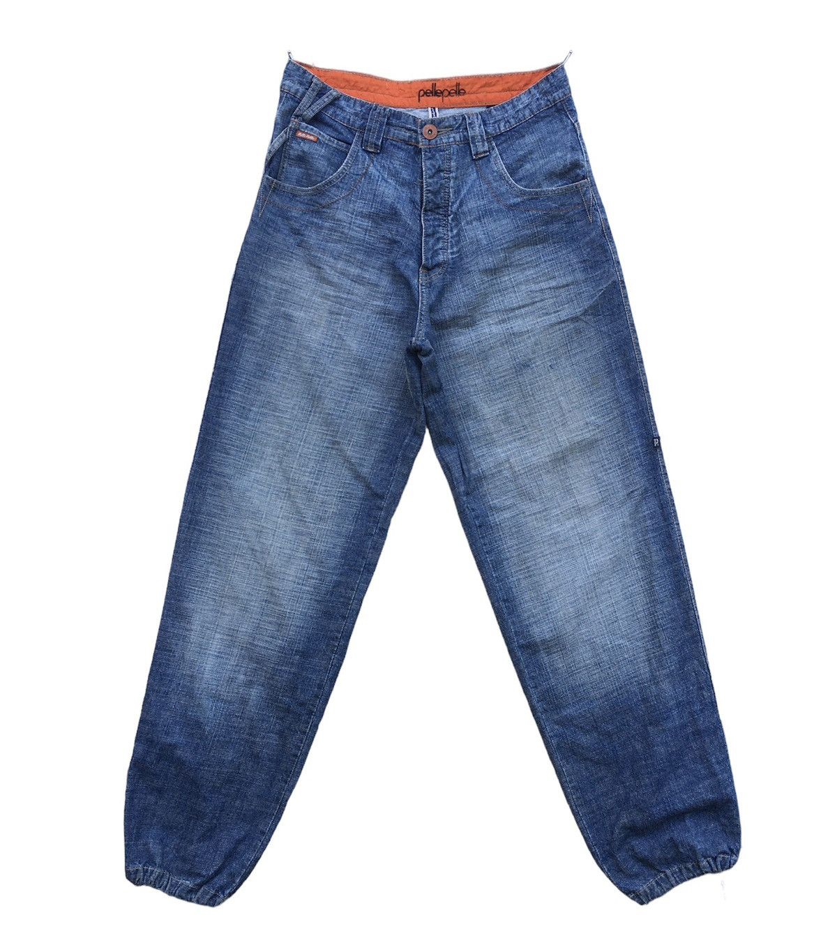 Crazy Y2K Vintage Pelle Pelle Jeans Baggy String Leg