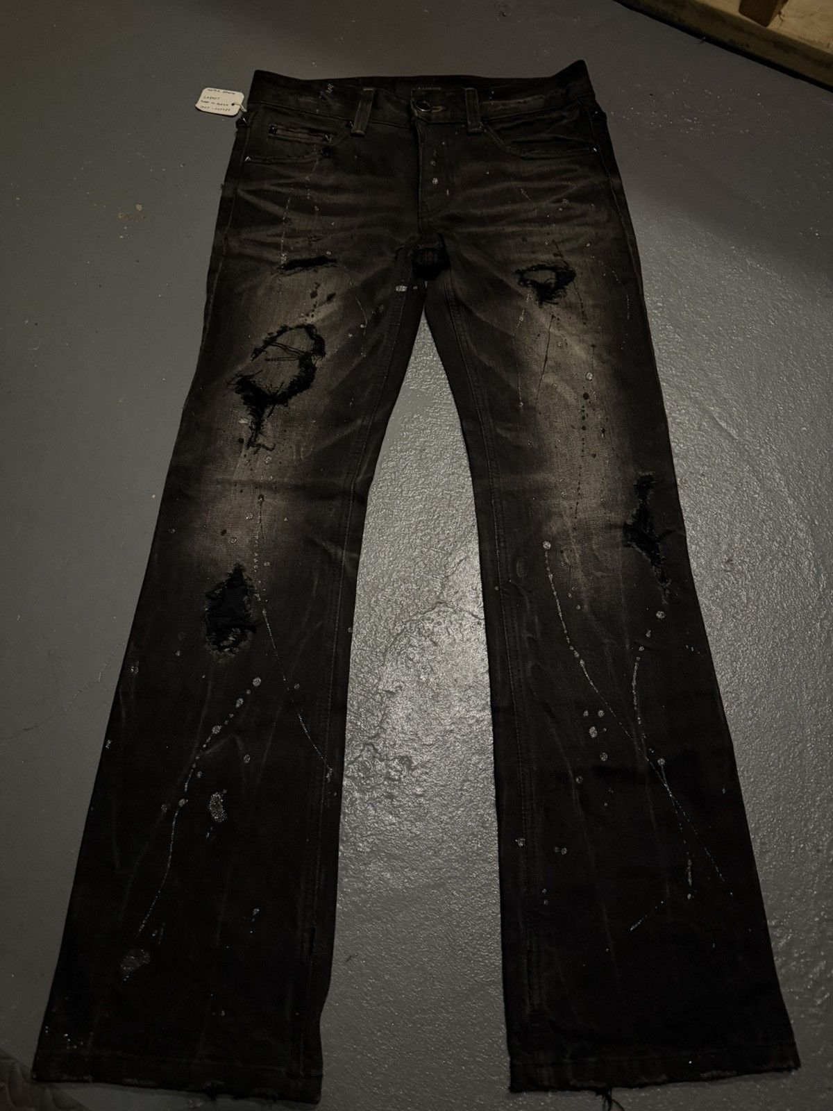 Korean studded black jeans