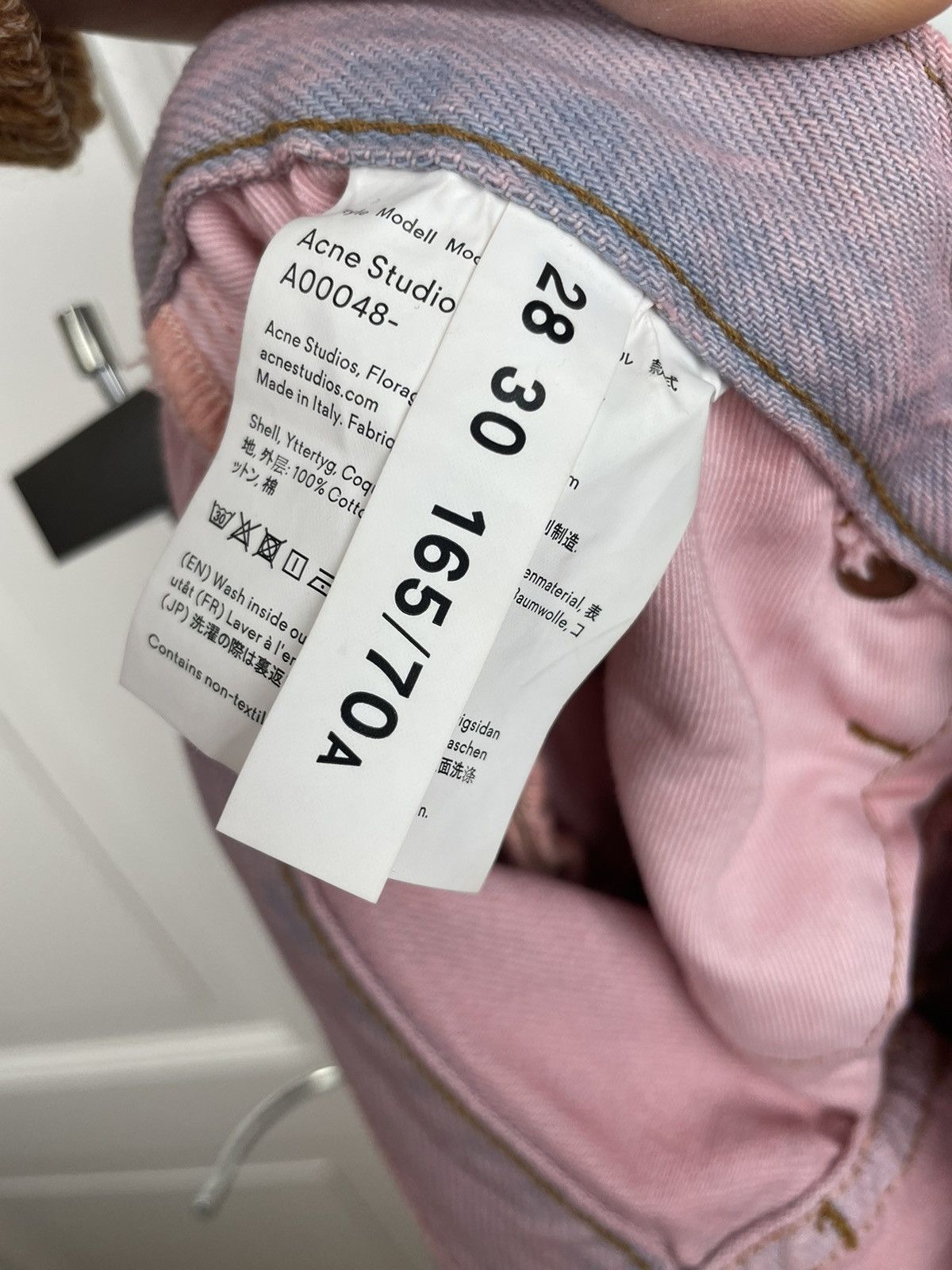 Acne Studios Acne Studios 1997 (1996) Pink washed jeans pants label Size US 28 / EU 44 - 8 Thumbnail