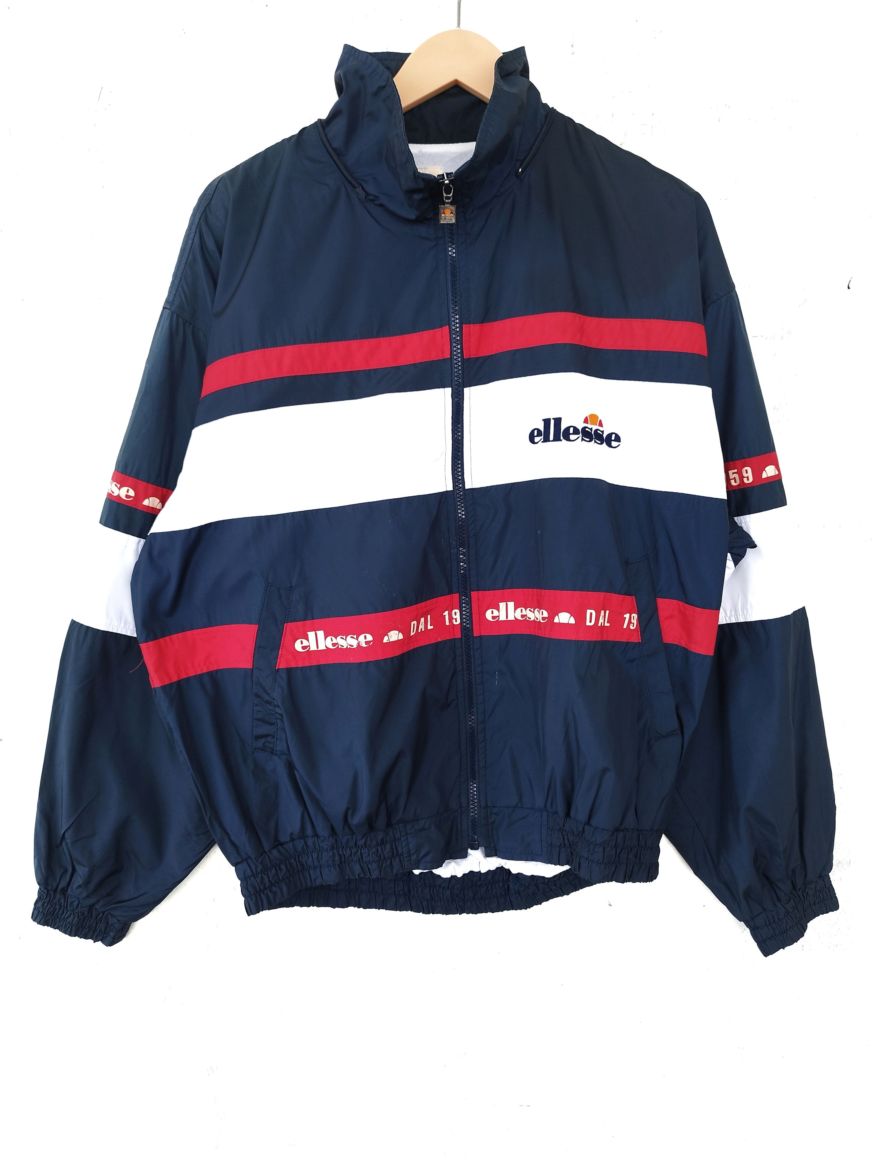 Ellesse Vintage 90s Vintage Ellese jacket windbreaker colour block Size US L / EU 52-54 / 3 - 1 Thumbnail