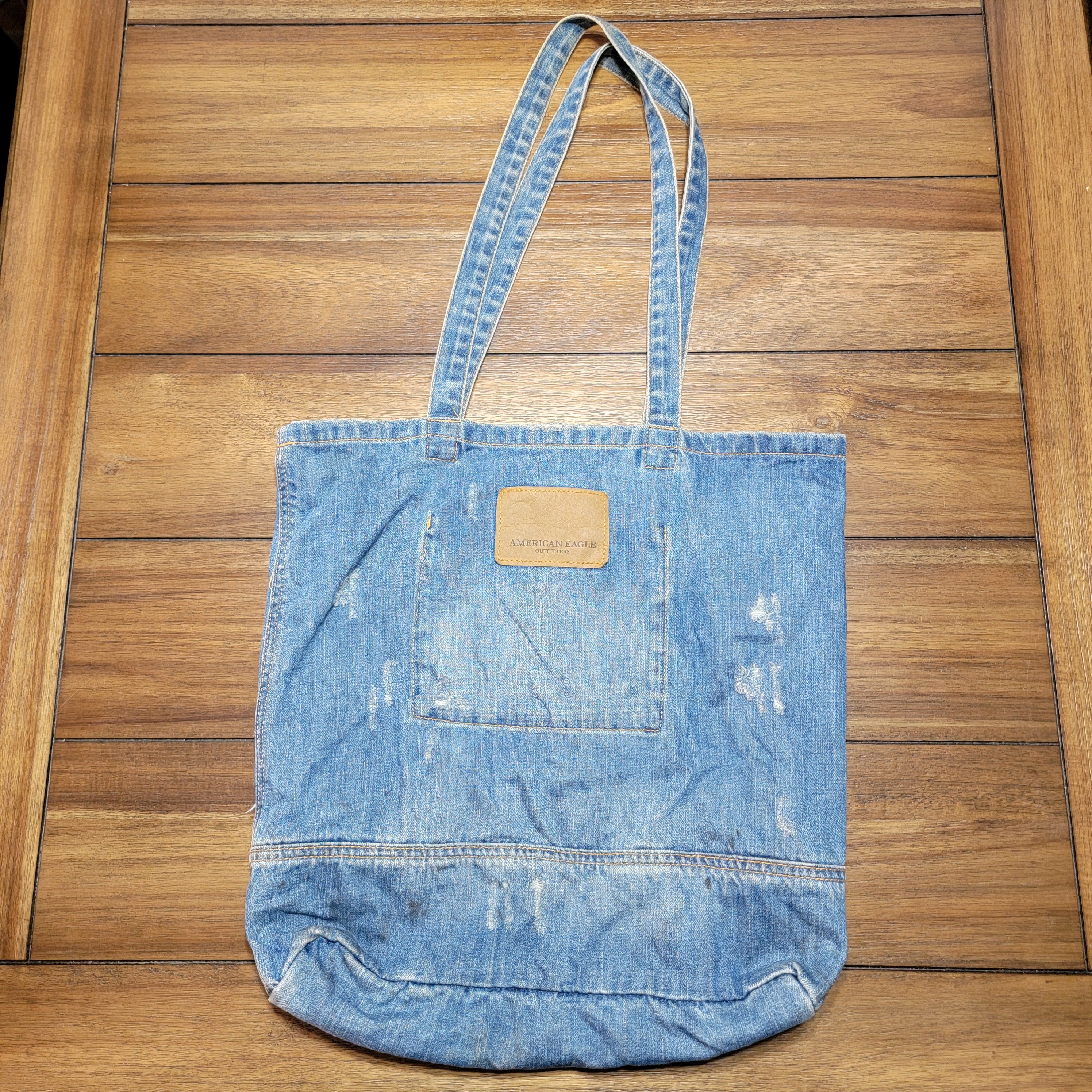 American Eagle Outfitters American Eagle Outfitters Denim Tote Bag Size ONE SIZE - 2 Thumbnail
