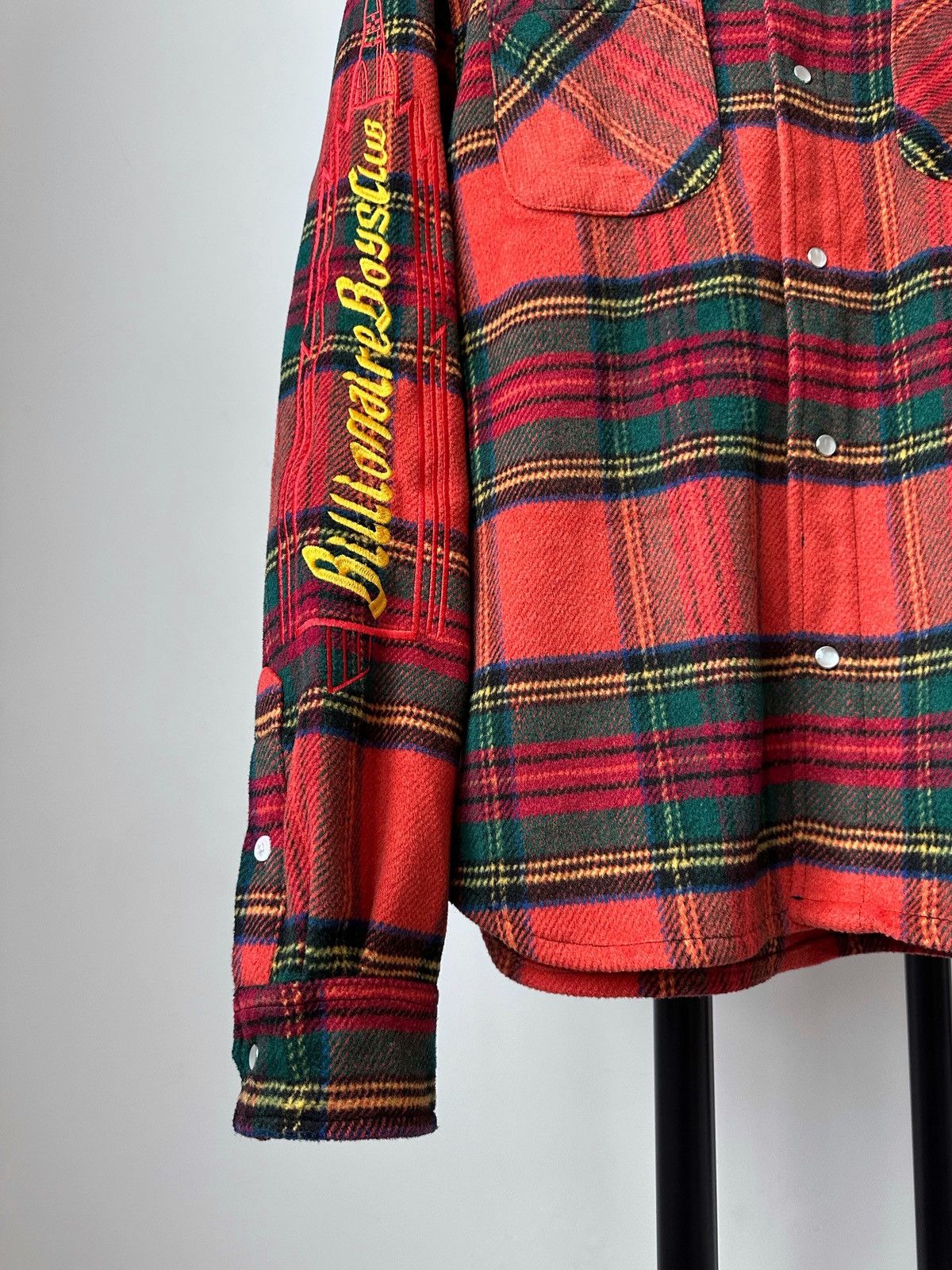 Billionaire Boys Club Billionaire Boys Club Logo Red Checked Flannel Shirt Jacket Size US M / EU 48-50 / 2 - 5 Thumbnail