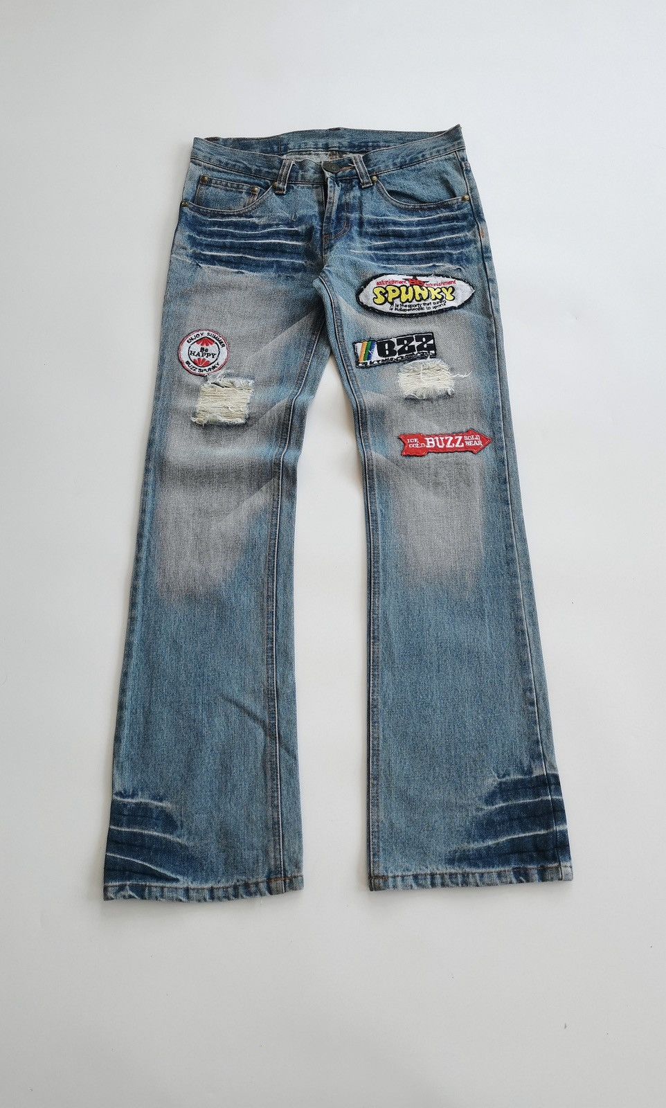 Kapital Buzzspunky Bootcut Patches Denim Jeans Size US 29 - 2 Thumbnail