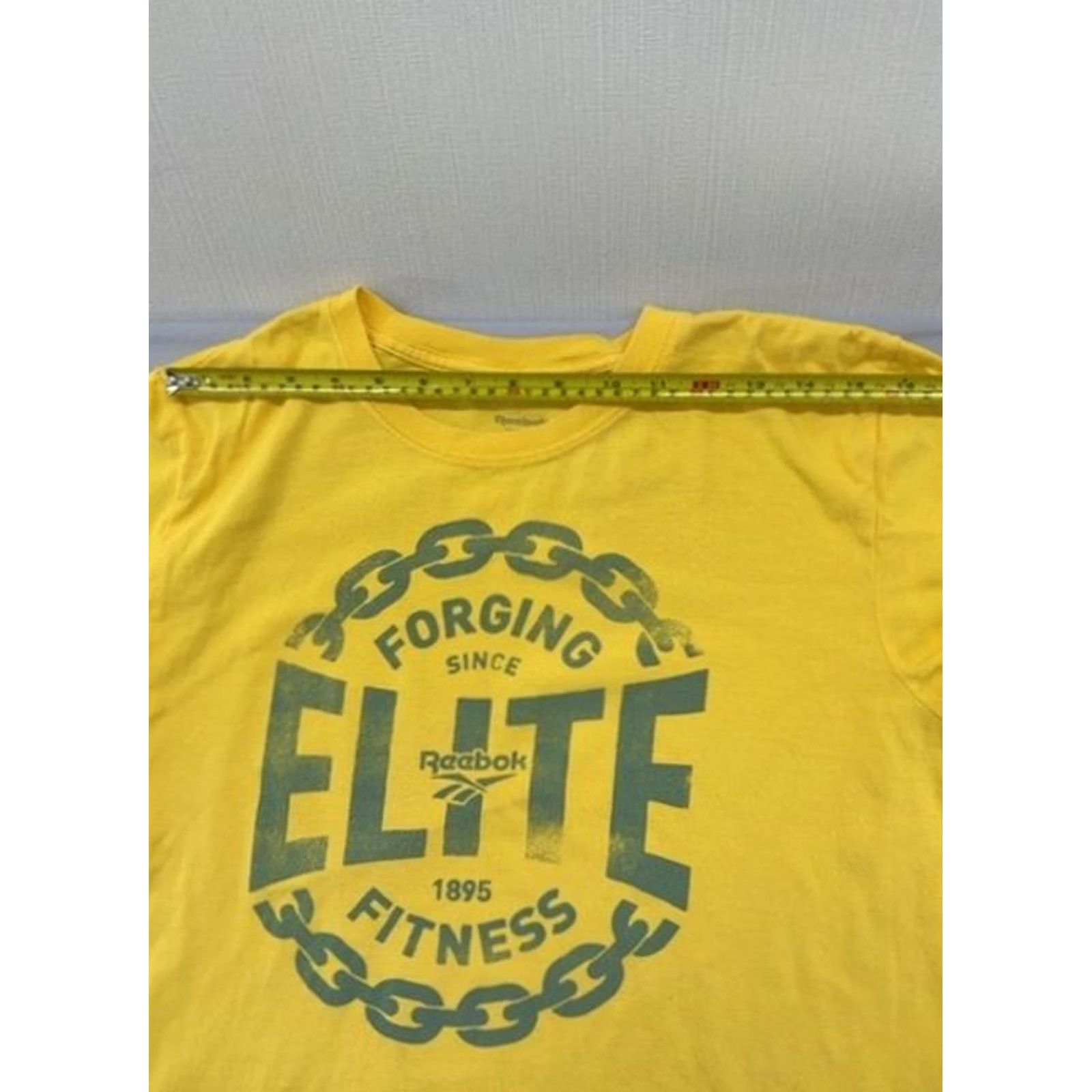 Reebok Reebok CrossFit Yellow Cotton T-Shirt M Short Sleeve Round Neck Mens Shirt Apparel Size US M / EU 48-50 / 2 - 6 Thumbnail