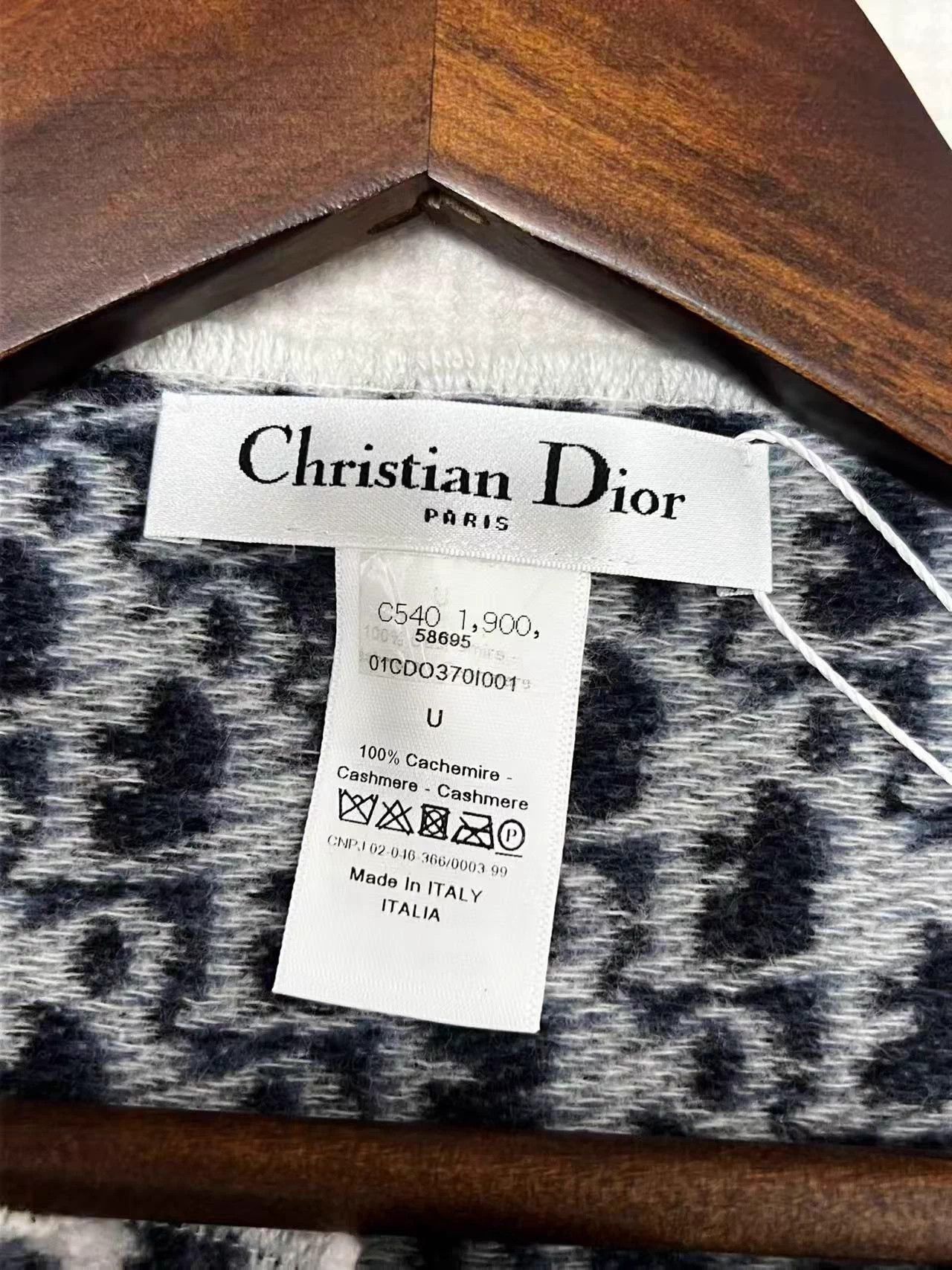 Dior Dior Cashmere Stole 128x68cm Size ONE SIZE - 4 Thumbnail