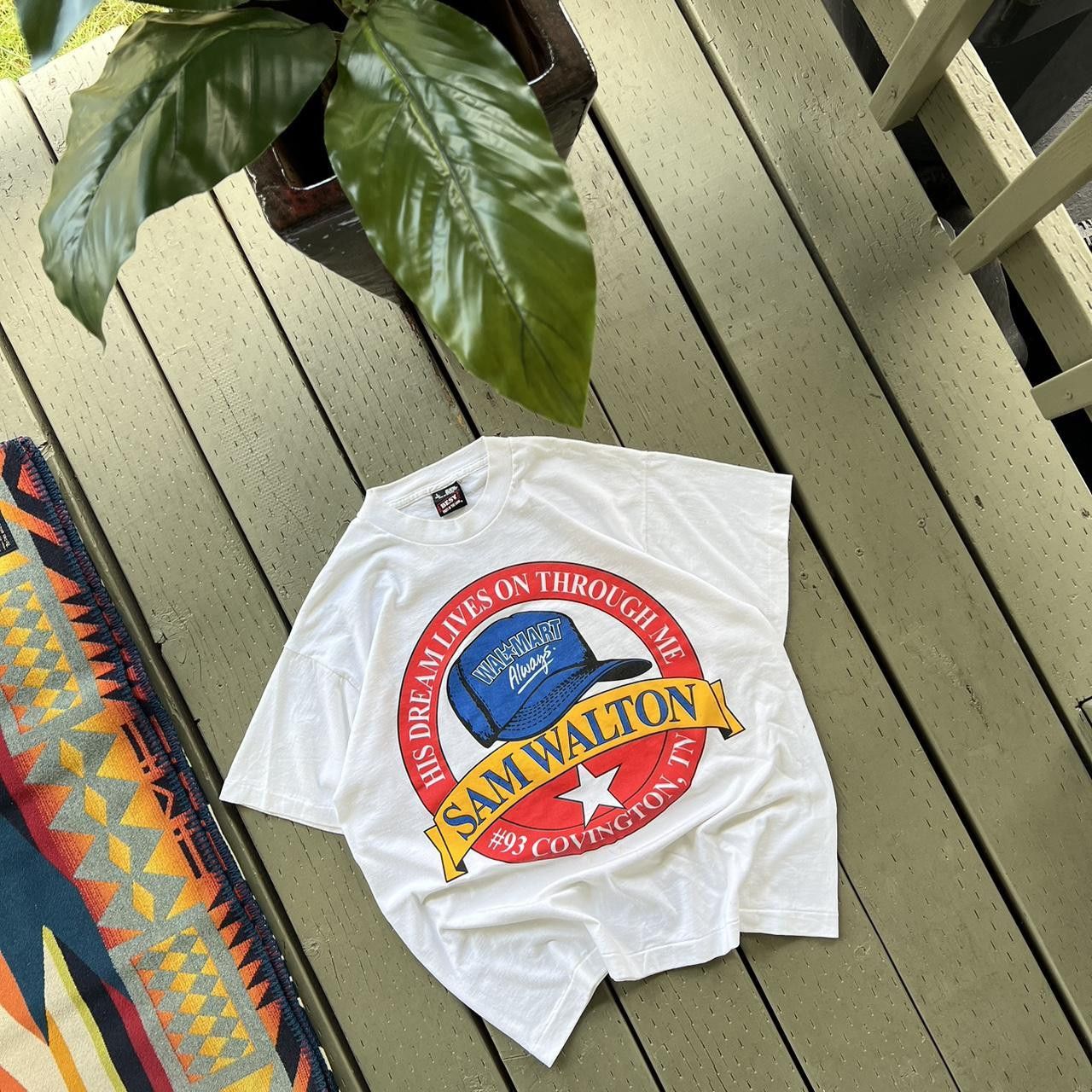 Vintage VTG Sam Walton Day Walmart Keep America Strong T-Shirt Size US L / EU 52-54 / 3 - 1 Thumbnail