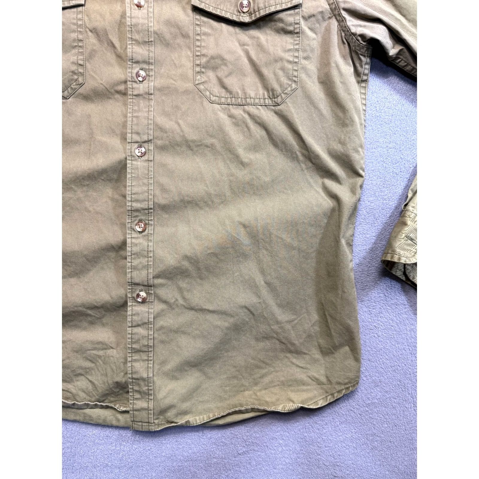 Obey OBEY military olive button up shirt long sleeve mens M size Size US M / EU 48-50 / 2 - 7 Thumbnail