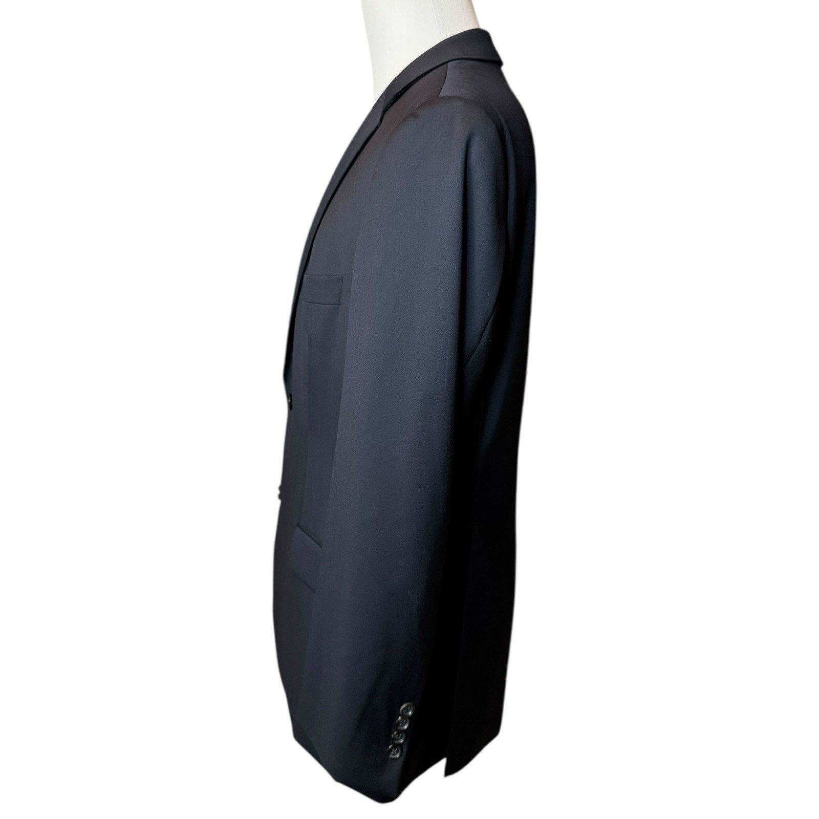 Hugo Boss HUGO BOSS Pasolini Movie Super 100 Blue Sport Coat Blazer Size 40R - 3 Thumbnail