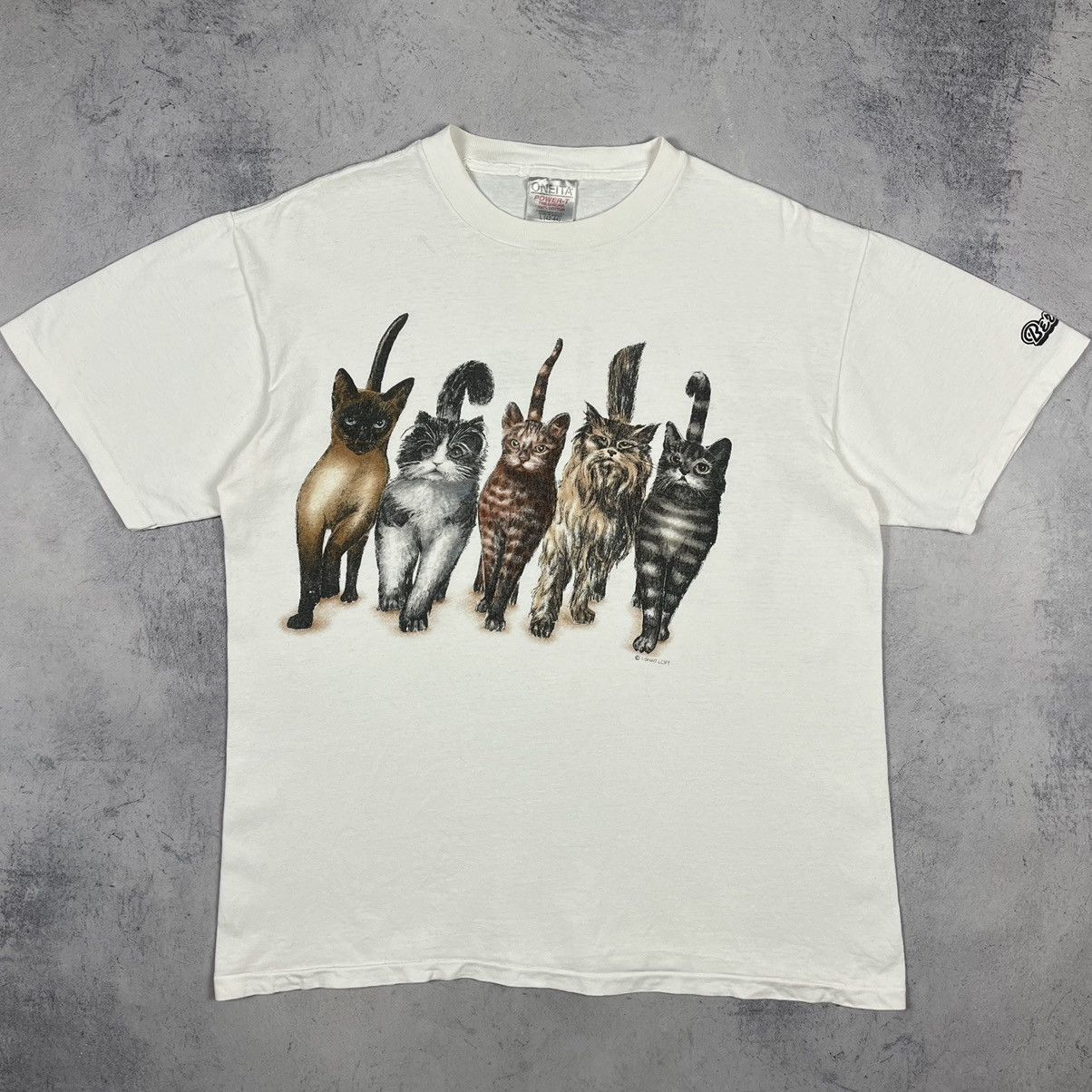 Vintage Vintage Cat’s humor cute graphic tee 90’s Size US L / EU 52-54 / 3 - 2 Thumbnail