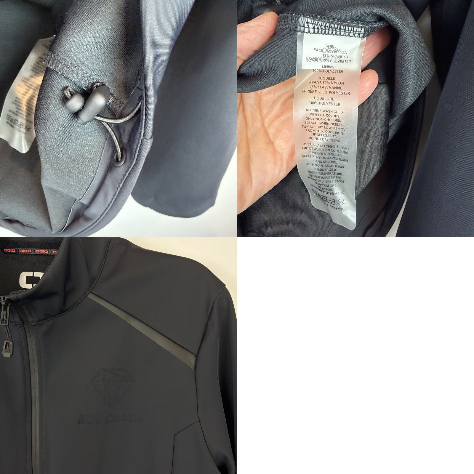 Vintage OGIO Exaction Softshell Jacket Men XL Black Zip Water Repellent OG725 Size US XL / EU 56 / 4 - 9 Thumbnail