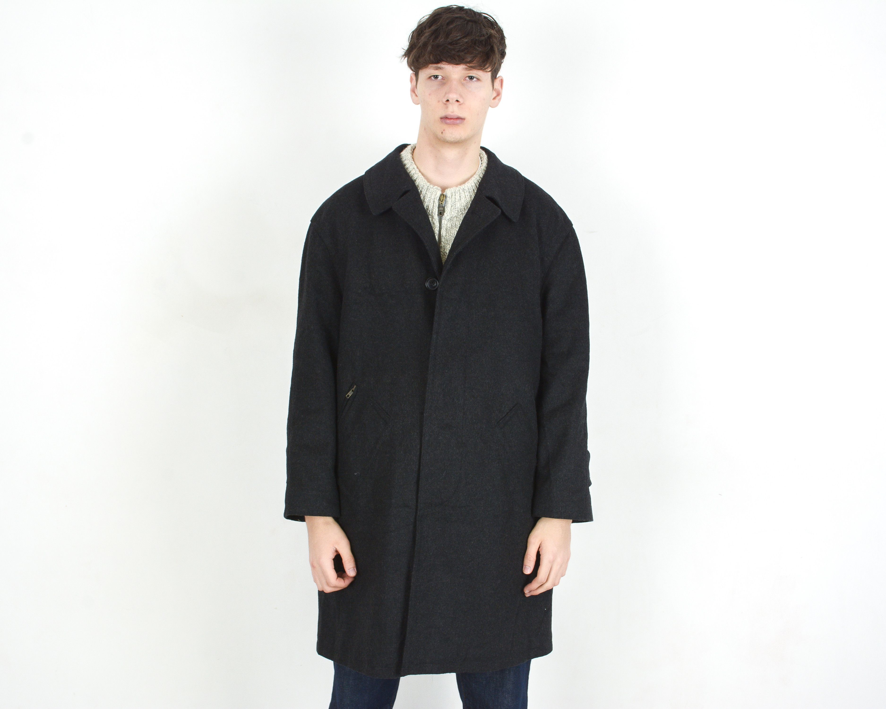 Vintage ALPEN Loden 1980's Mens UK 42S US Wool Jacket Over Pea Coat Size US L / EU 52-54 / 3 - 2 Thumbnail