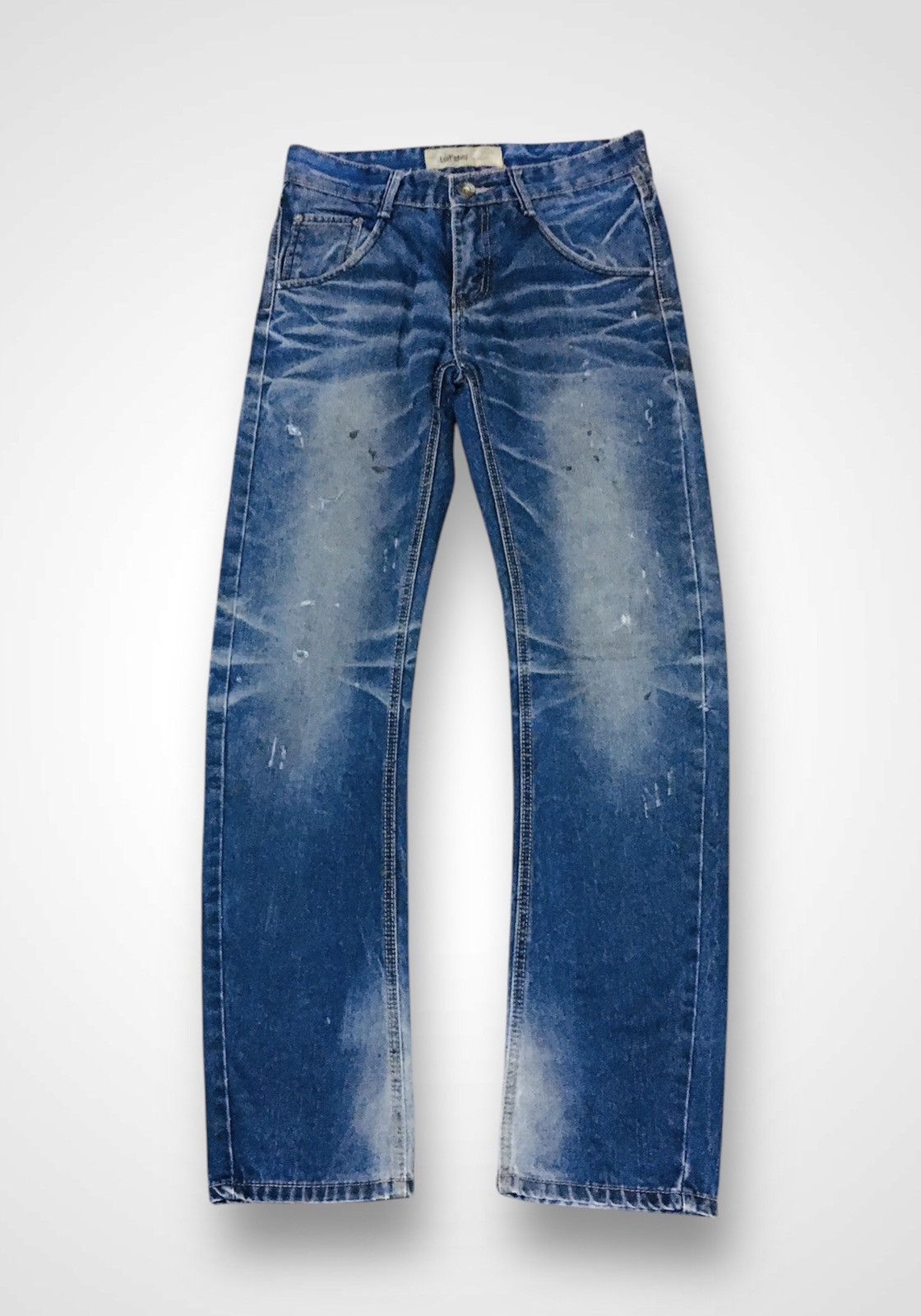 Japanese Brand Let’star Distressed Jeans (15) Size US 31 - 1 Thumbnail