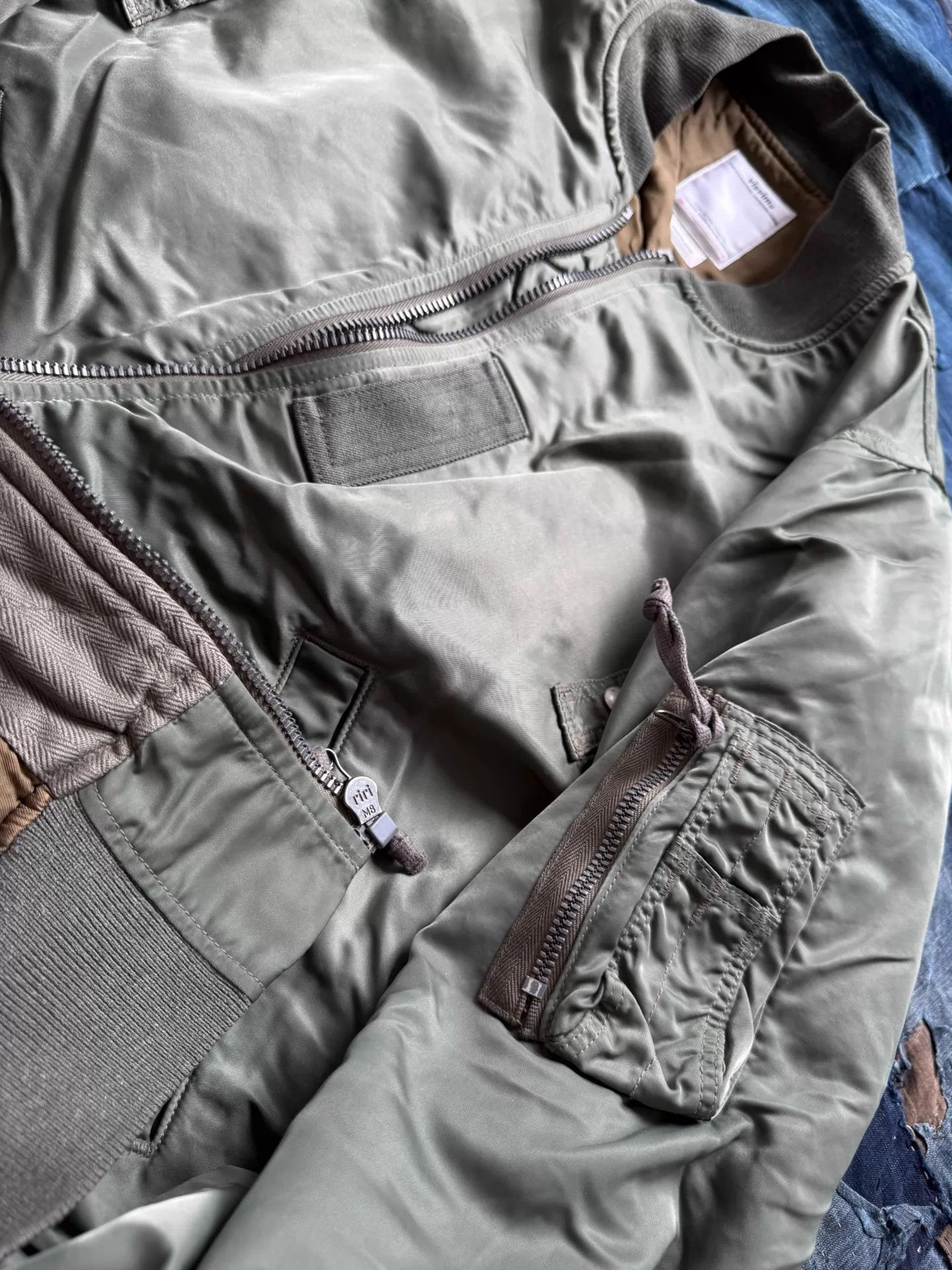 Visvim Visvim 19SS Thorson JKT Collage MA1 Olive 3 (Worn, Accs) Size US L / EU 52-54 / 3 - 8 Thumbnail