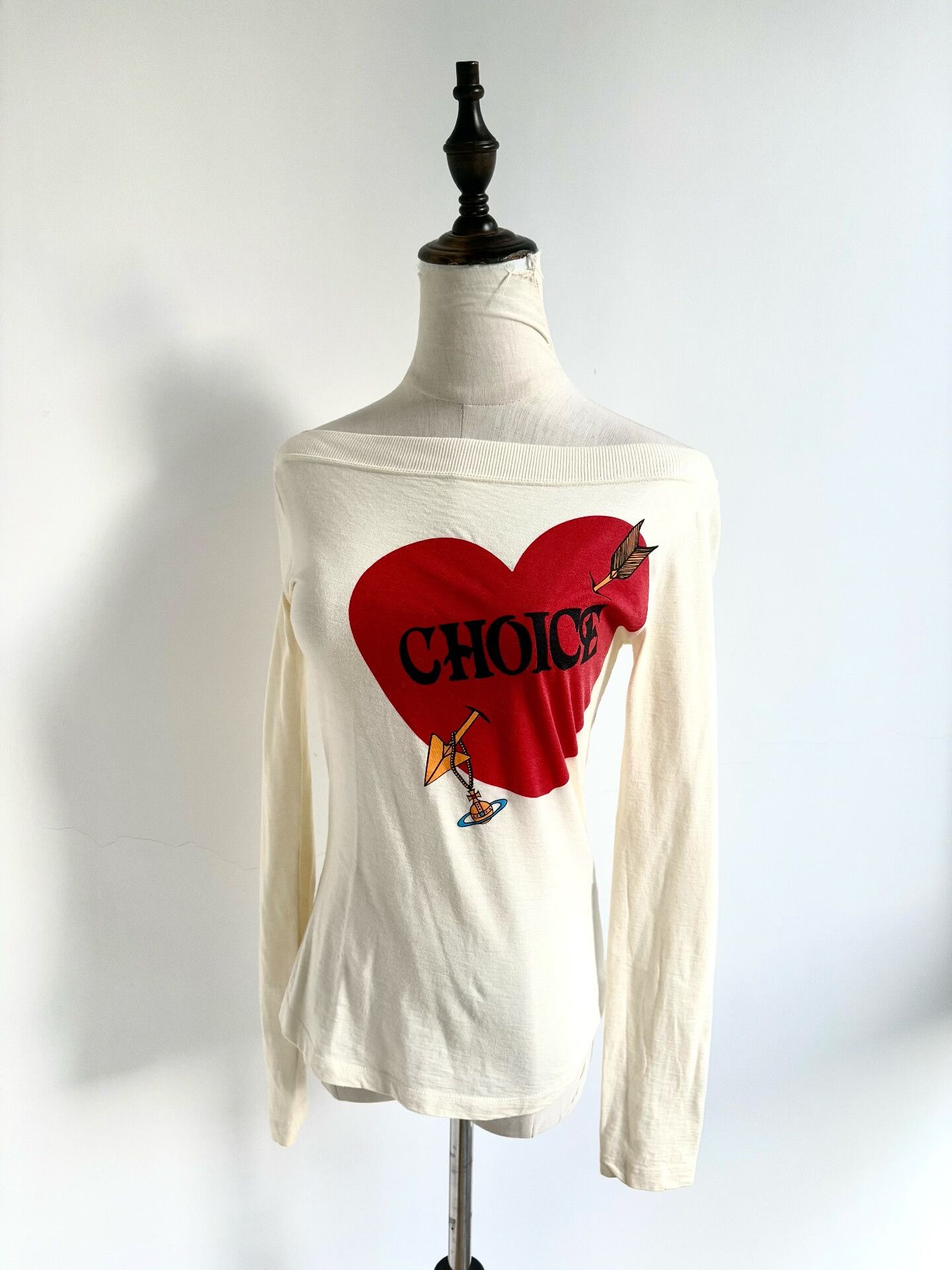 Vivienne Westwood vivienne westwood off-shoulder heart logo top Size S / US 4 / IT 40 - 1 Thumbnail